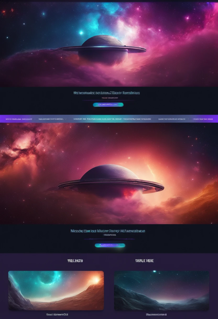 Banner para twitch, tema de universo, With moons and galaxy, na horizontal.