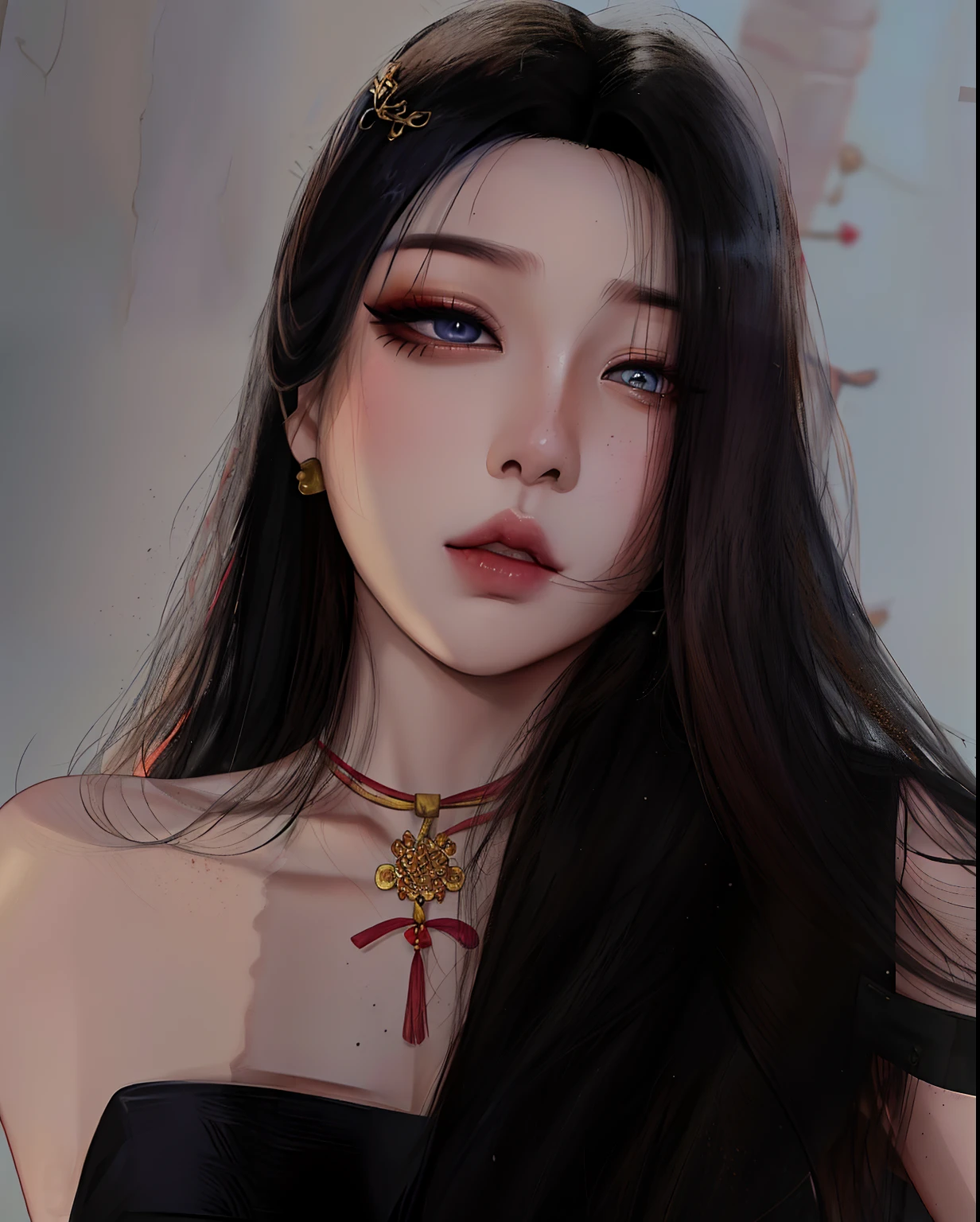 mulher arafed com cabelo preto longo usando um vestido preto, cruel korean goth girl, coreana, Mulher sul-coreana bonita, linda mulher coreana jovem, Asian girl with long hair, Beautiful Asian girl, dilraba dilmurat, Xision Wu, Ulzzang, com cabelos longos e olhos penetrantes, mulher coreana jovem bonita, an Asian woman