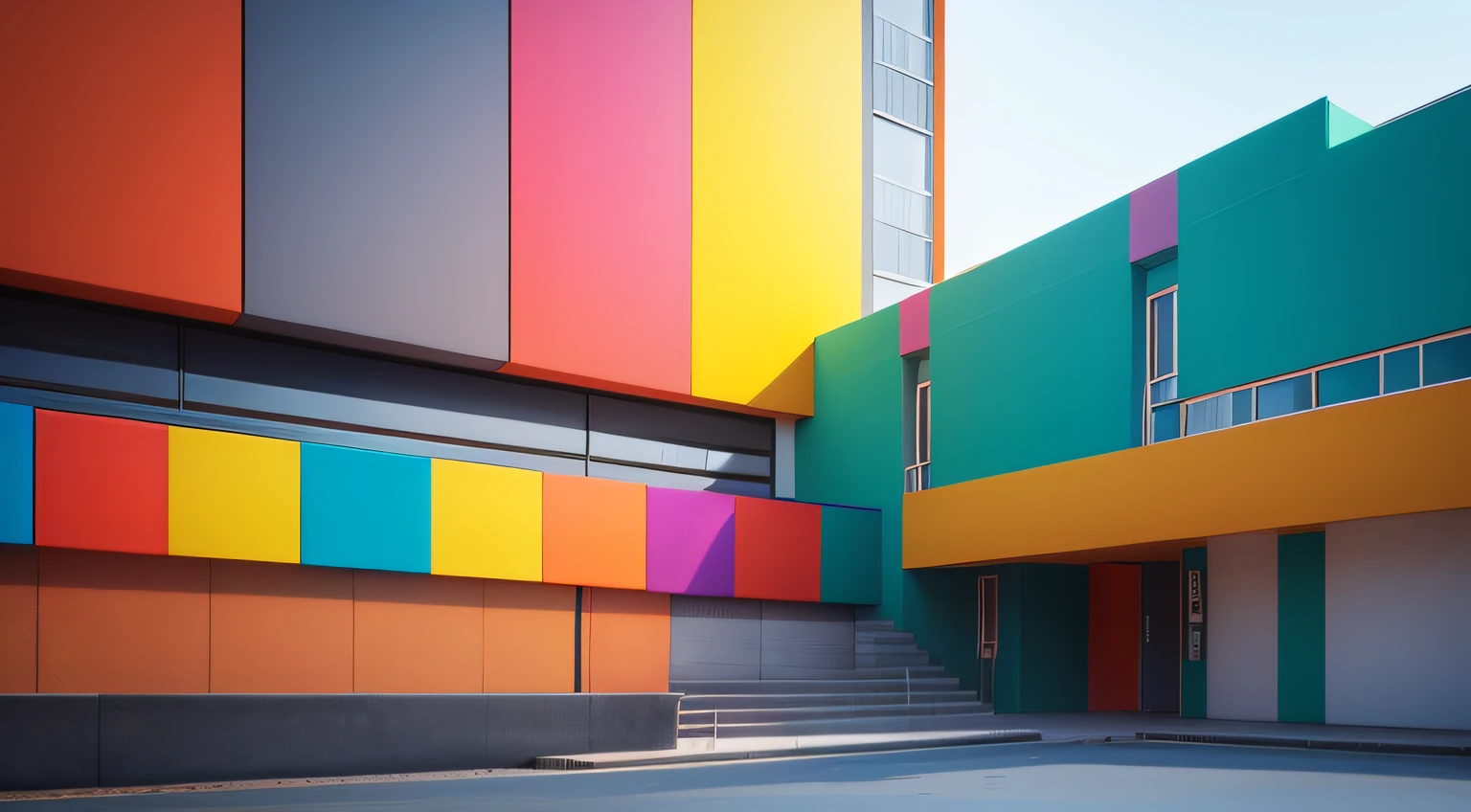 Colors are the palette of life and the expression of modernity. Discover an explosion of contemporary tones in this image that will add freshness and style to your world. 🌈🎨 #ColoresContemporáneos #Vibrante #ArteActual
