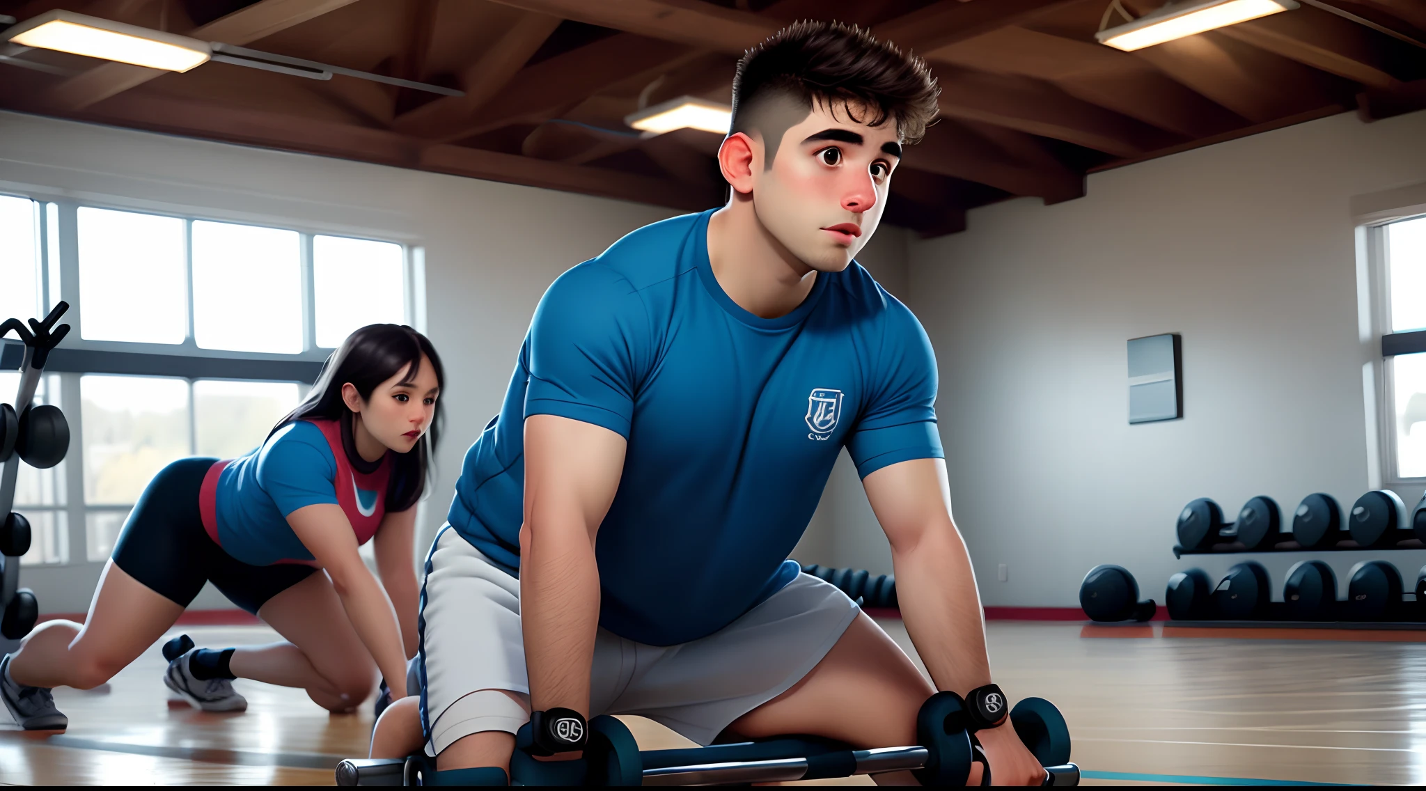Tim Demirjian in gym