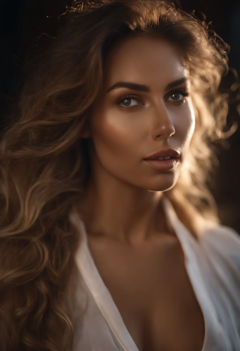 highly realistic photo, Incredibly beautiful photo of a woman with long hair, 21 ans, corps entier, top angle, Courbes du corps, nombril, mini-jupe, smooth, creamy skin, Beaux yeux marron, Beautiful facial details, ((Contexte Manhattan)) ) , Average low-angle shooting, Gourmet and seductive, Incredibly Euphoric Beauty, Vivid emotion, Fishing down, Symmetrical circular iris, Maquillage glow naturel, Detailed humidity, Detailed Drops, Intricate and detailed hair strands, DSLR, Traces de rayons en miroir, Pino Deni, Bud Melmann de Larry, Symmetrical face and body, CGsociety, Gottfried Hernwein et Irakli Nadal, Eye reflections, Foyer, Unreal Engine 5, VFX, Photographie argentique, extreme details, ultra HD, Post-traitement, Post-production, Visage unique, Tanvir Tamim, Ultra-realistic photography, prise avec Hasselblad X1D-50c, Norme ISO 100