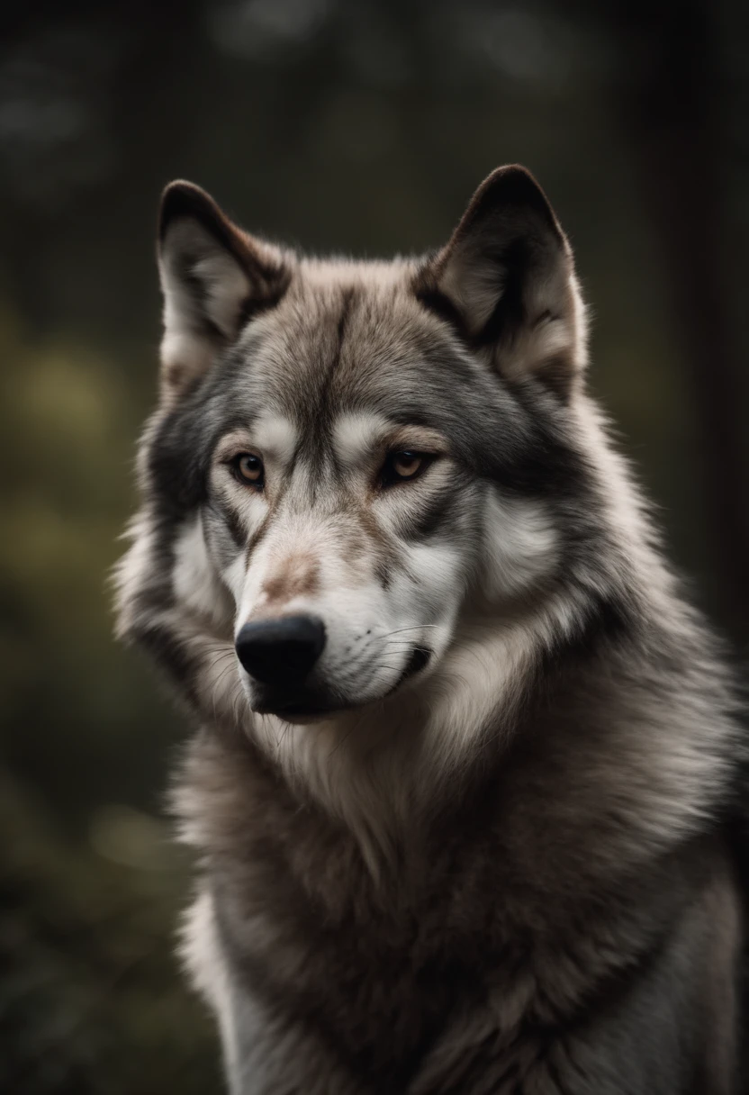 retrato de um lobo
