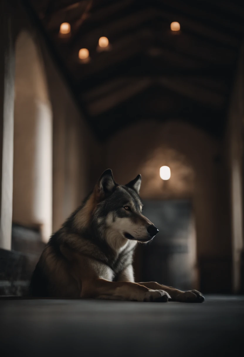 retrato de um lobo