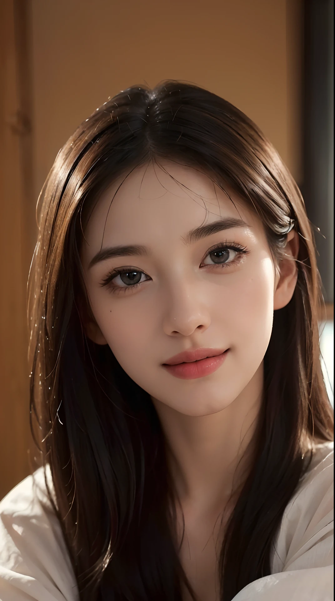 (best quality,4k,8k,highres,masterpiece:1.2),ultra-detailed,(realistic,photorealistic,photo-realistic:1.37),beautiful expressive eyes,long eyelashes,beautiful detailed lips,detailed hair and face,friendly smile,clean and flawless skin,confident expression,confident pose,professional photograph quality,