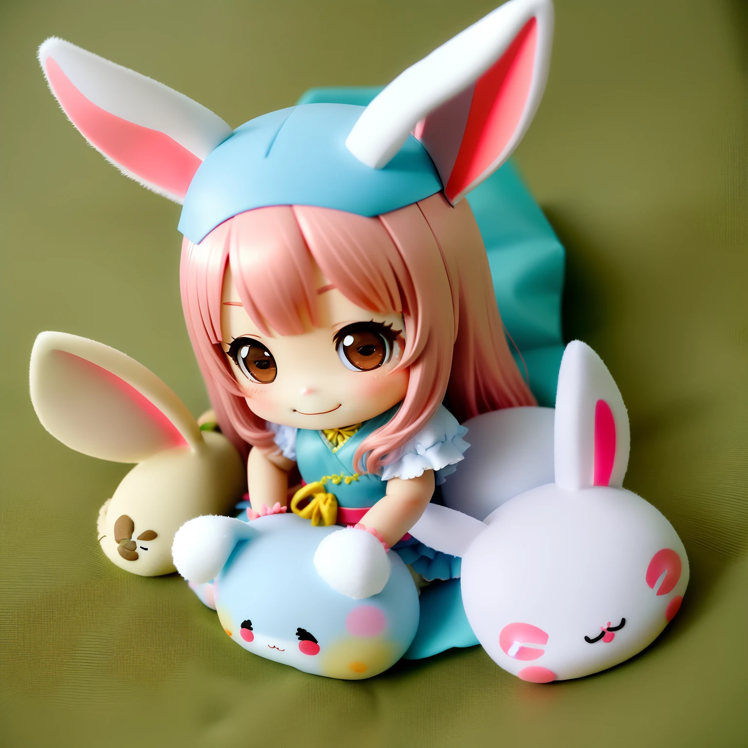 Chibi、kawaii、bunnygirl、A smile、Santōshin、