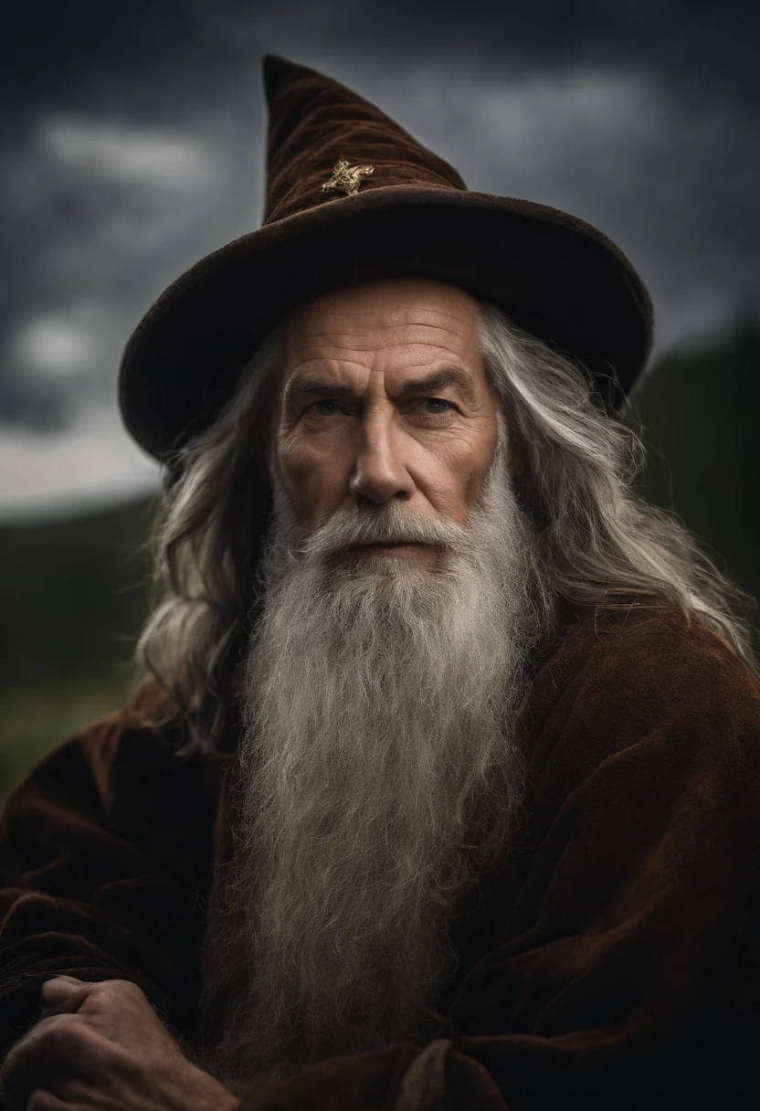 An old man with a long beard and a hat - SeaArt AI