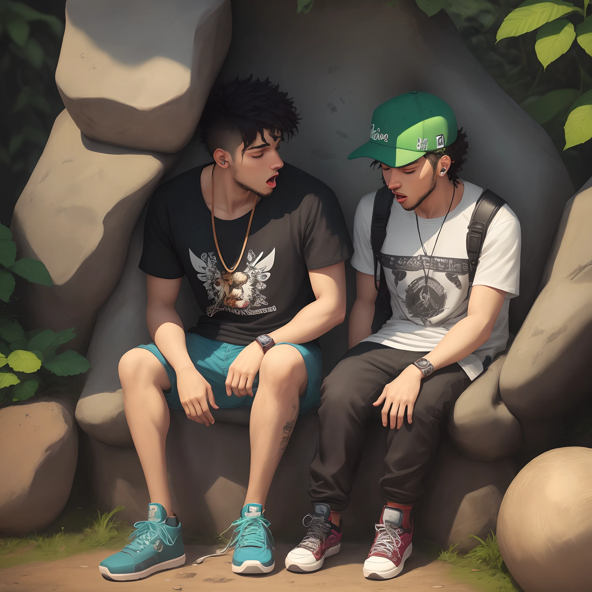 Crie um simbolo de musica chamativo e coloque a frase "beatblaze"