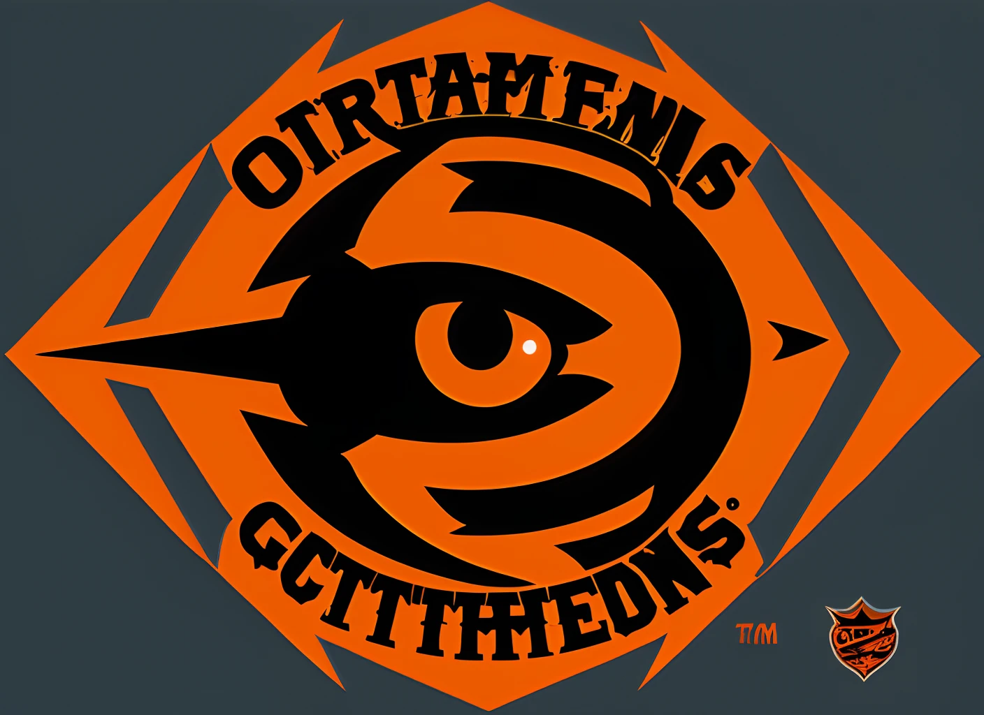 Baltimore Orioles logo Orange gothic