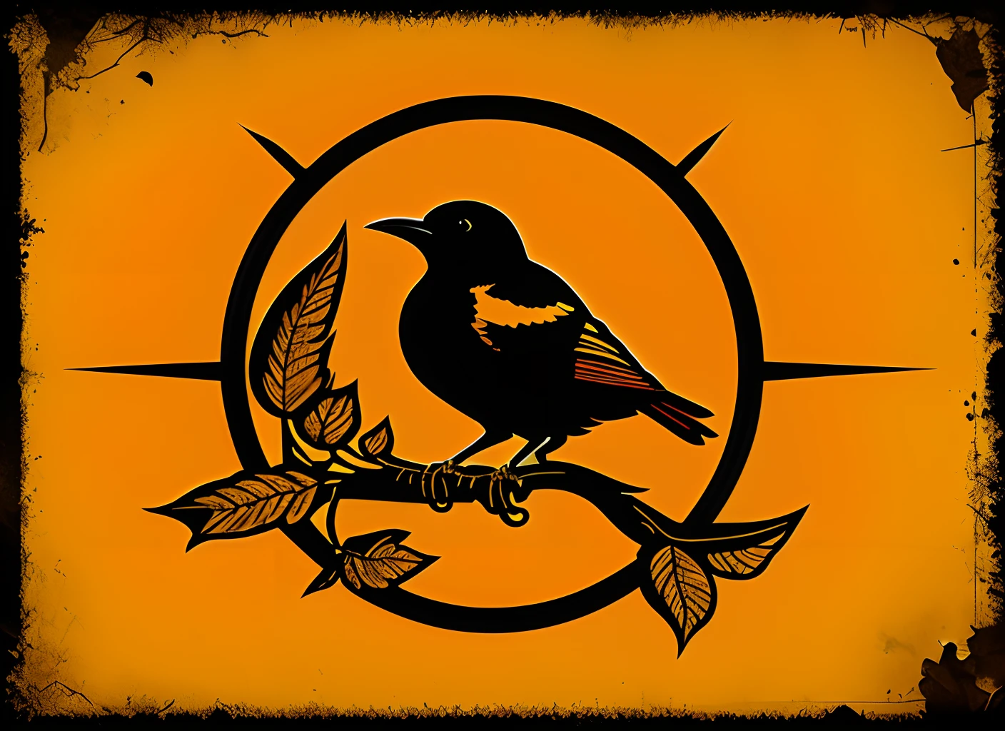 Baltimore Orioles logo Orange gothic