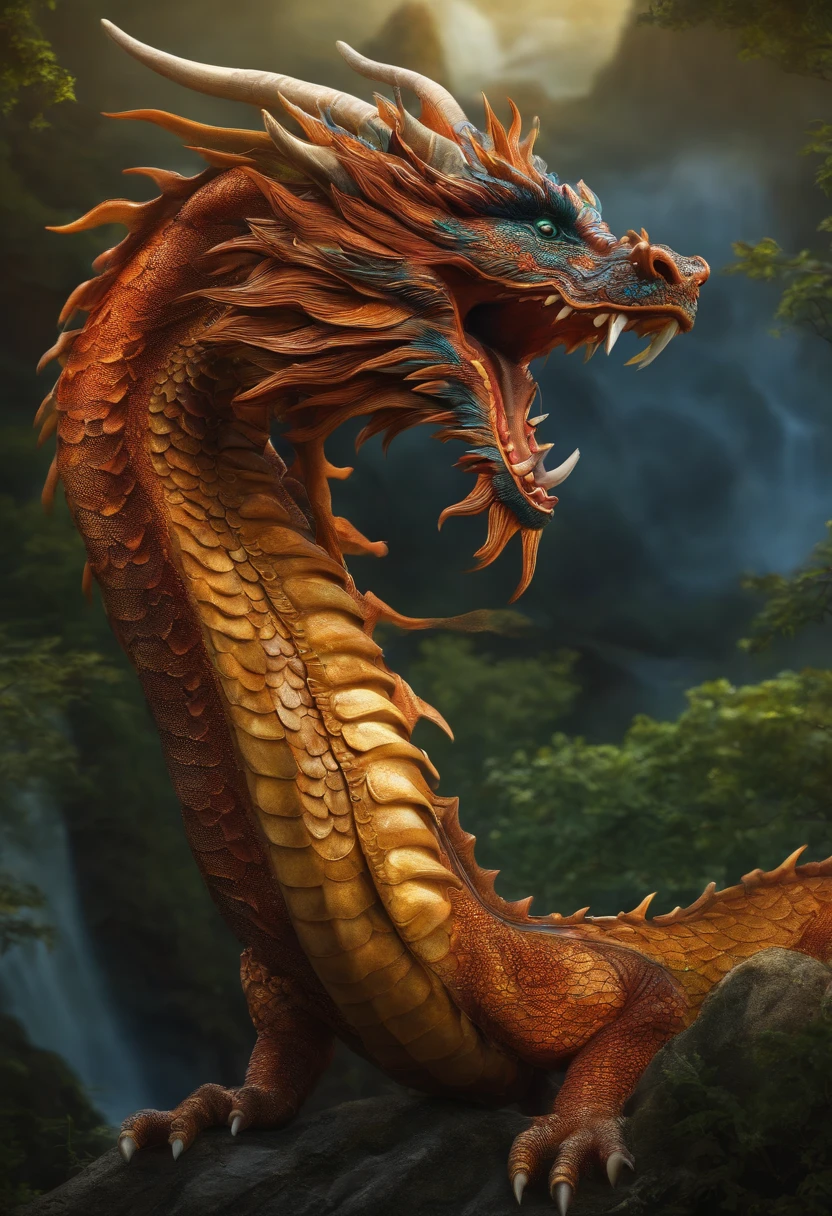 A mixture of a western and eastern dragon.