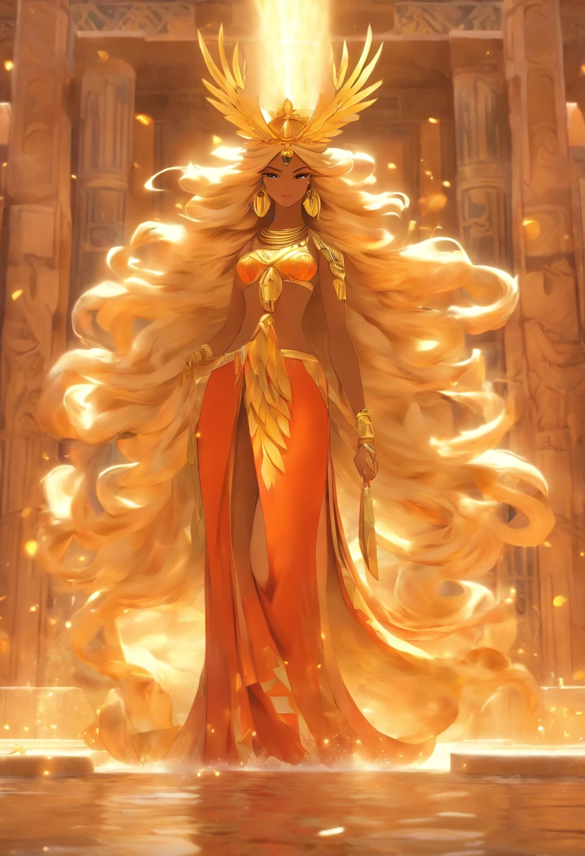(((Phoenician Goddess))) best quality, ultra-high resolution, 4K detailed CG, master piece,ASHERAH,goddess of motherhood,a mountain,Phoenician clothing,Phoenician mythology,Phoenician temple,((big breasts)),Phoenician style Phoenician painting, aesthetics, Beautiful image, depth of field, centered on the canvas
