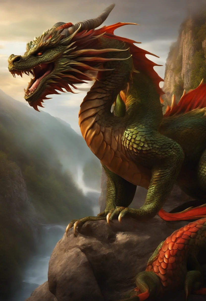 A mixture of a western and eastern dragon.