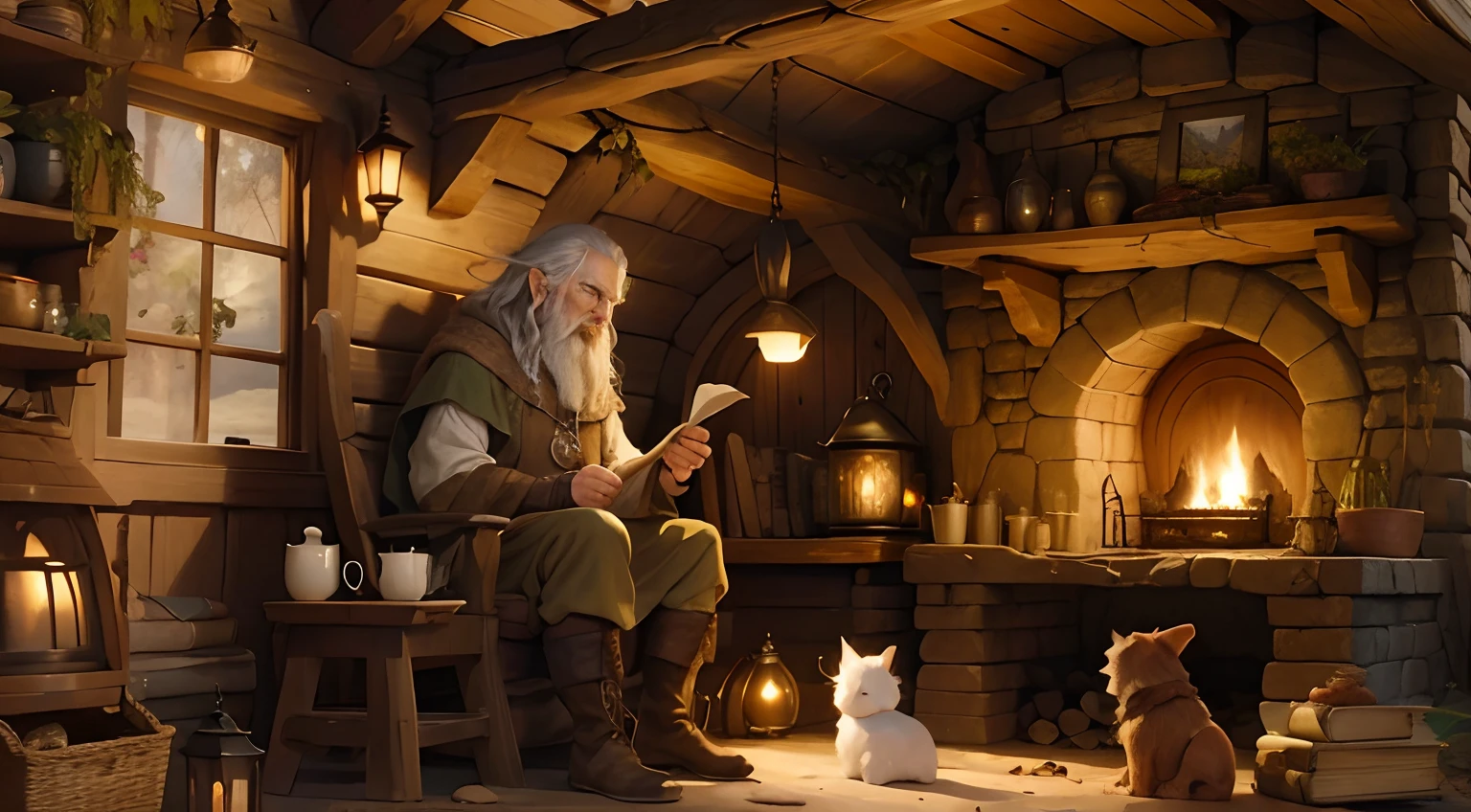 cozy hobbit house lord of rings