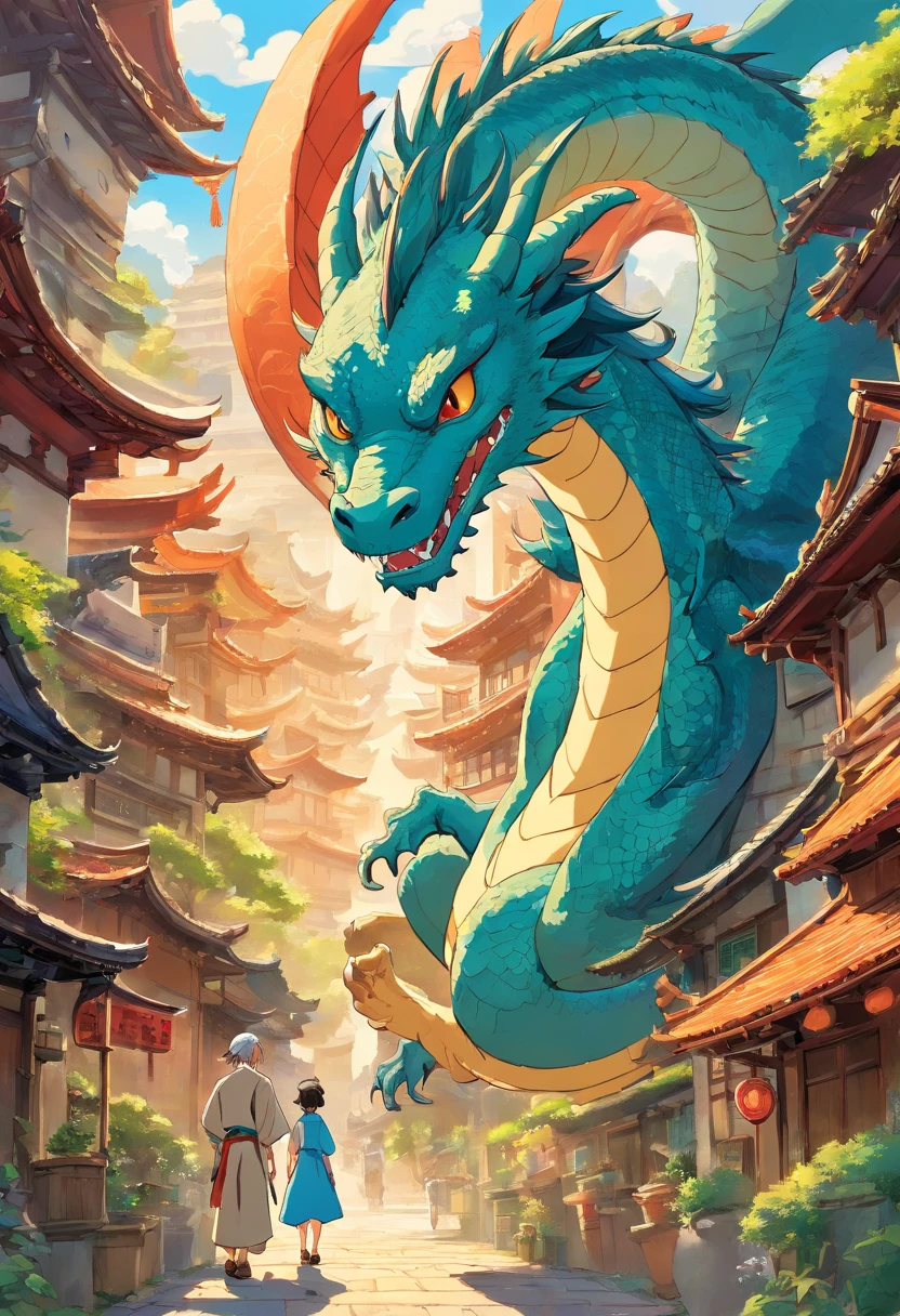 A mixture of a western and eastern dragon.