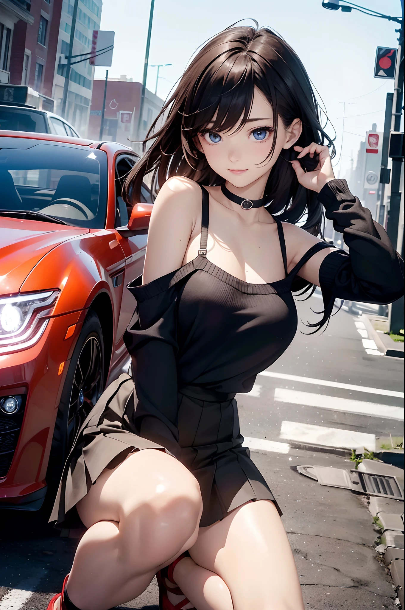 （（best qualtiy，8k，tmasterpiece：1.3））， 1girll， ssmile， full bodyesbian， Slim Faces， Pure，Beautiful woman， （dark brown  hair）， full length dress ：1.1， Super detailed face， Detailed eyes， 二重まぶた， blur backgroun， Slim Faces， Home， furniture --auto