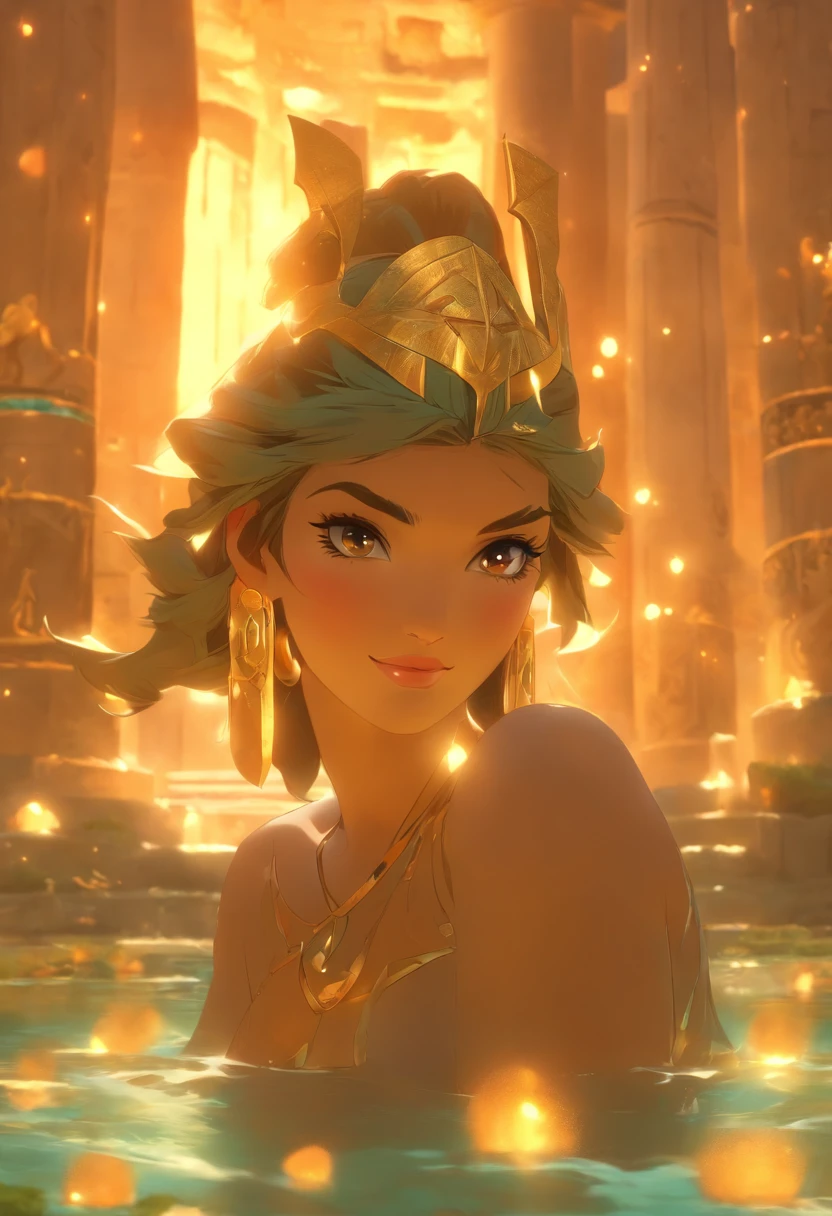 (((Phoenician Goddess))) best quality, ultra-high resolution, 4K detailed CG, master piece,ASTARTE,goddess of SEX,short hair,moon adornment,earrings,necklace Phoenician clothes,Phoenician mythology,Phoenician temple,(( close to the camera)), Phoenician painting style, aesthetics, Beautiful image, depth of field, centered on the canvas