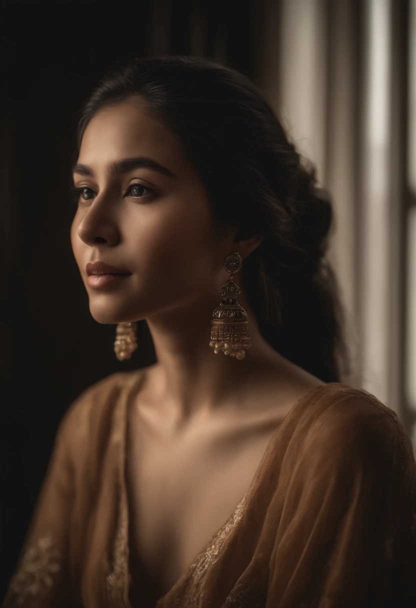 photo of a 15 years old indo-javanese, RAW, most beautiful girl, (extra long  straight hair in a ponytail), ((portrait)), ((detailed face:1.2)), ((detailed facial features)), (finely detailed glass porselen skin), pale skin, high detailed deep cleavage bodycon hasmat suit , medium natural breast, megacity environment, (warm colors), damp, moist, reflections, (masterpiece) (perfect proportion)(realistic photo)(best quality) (detailed) photographed on a Canon EOS R5, 50mm lens, F/2.8, HDR, (8k) (wallpaper) (cinematic lighting) (dramatic lighting) (sharp focus) (intricate) (looking at camera)