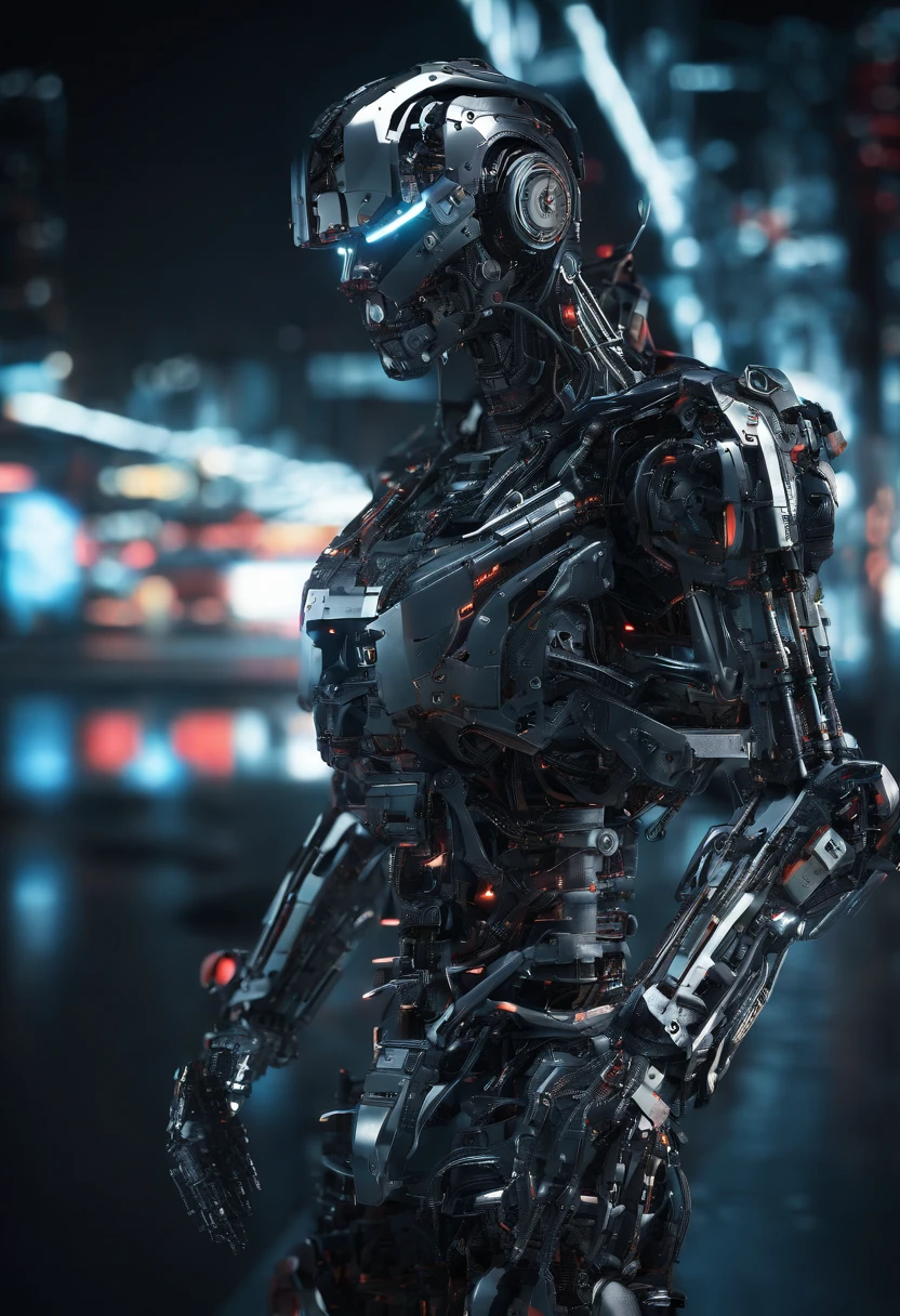 well edited photography,(beautiful image:1.5),night time,snow,Santa Claus outfit,robot,mech,High quality,Best quality,8K wallpaper,Ultra-detailed,high resolution,(Intricate details:1.3),(Ultra-detailed:1.3),(Sharp focus:1.3),(Natural lighting:1.05),Perfect anatomy,Perfect hands,Extremely detailed eyes,Extremely detailed body,extremely detailed finger,(realistic:1.5),(Bright lighting),dark ambiance, High contrast between light and shadow,dim light