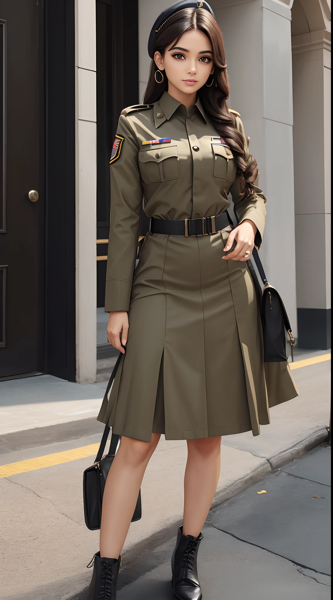OfficerA, army suit, Skirt, SheikZ