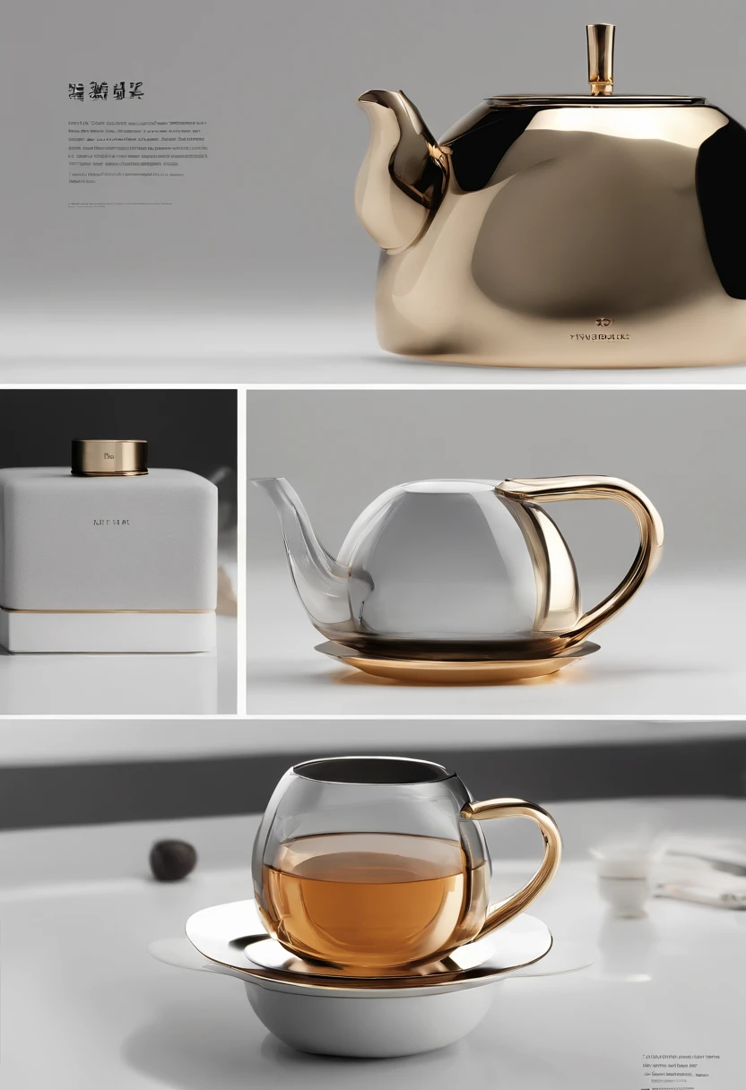 The art and innovative design of the teapot，modern minimal design，Concept products