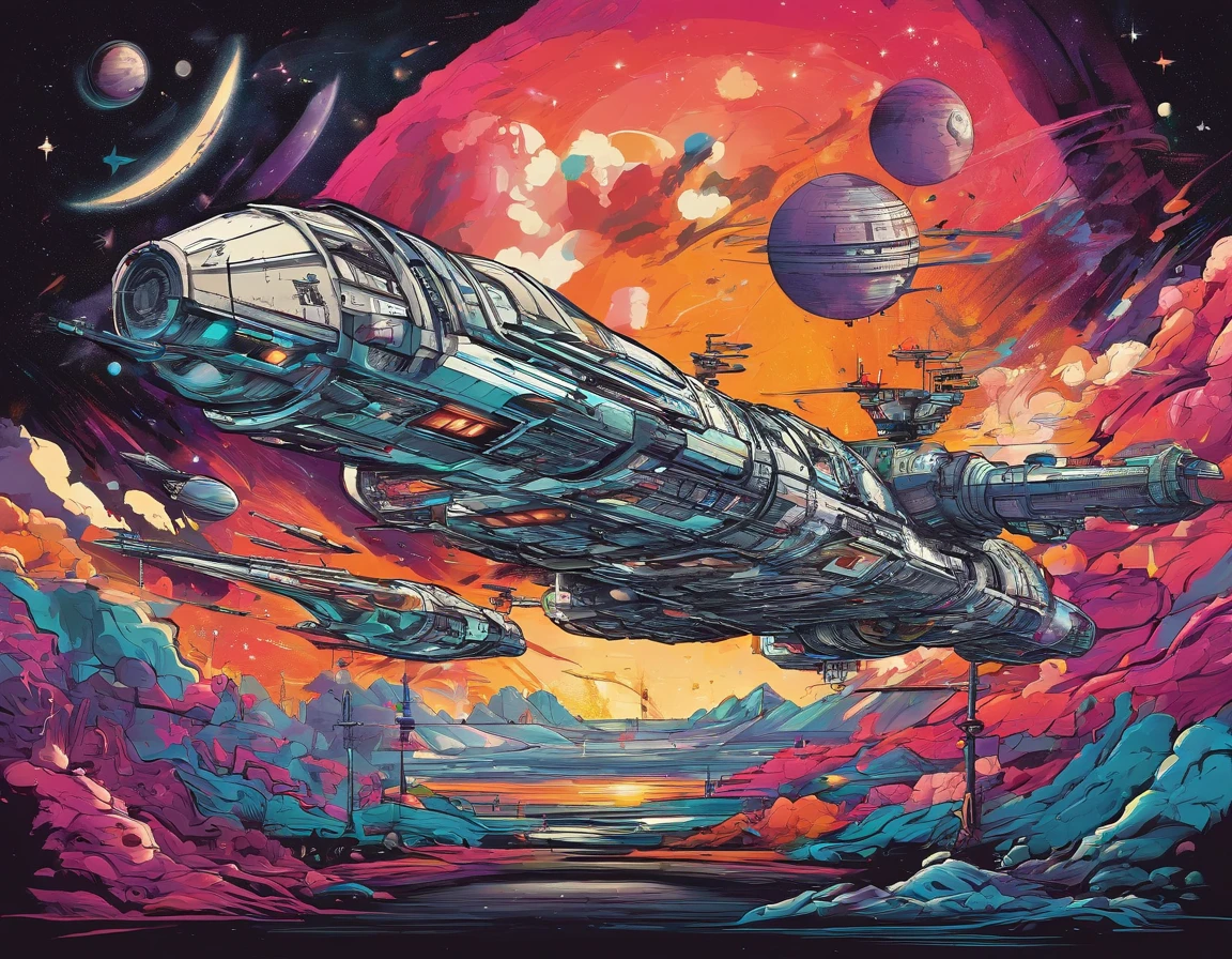 Mards,star war,karo,galactic,A space station,large scene,kosmos,space ship,blasts,nuclear reaction