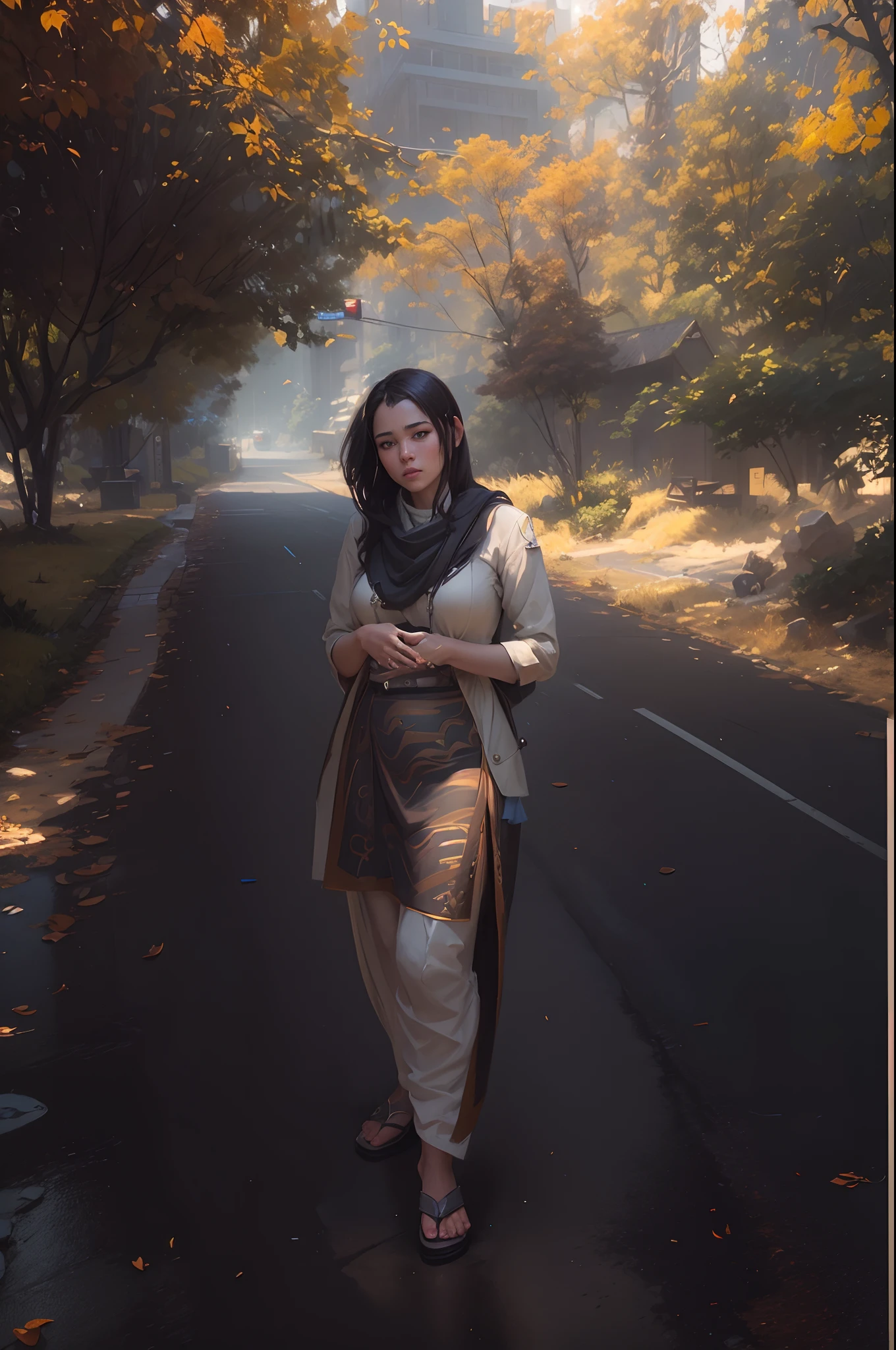 modelshoot style, (extremely detailed CG unity 8k wallpaper), full shot body photo of the most beautiful artwork in the world, stunningly beautiful photo realistic cute young lady in most urban outfit, big, professional majestic oil painting by Ed Blinkey, Atey Ghailan, Studio Ghibli, by Jeremy Mann, Greg Manchess, Antonio Moro, trending on ArtStation, trending on CGSociety, Intricate, High Detail, Sharp focus, dramatic, photorealistic painting art by midjourney and greg rutkowski