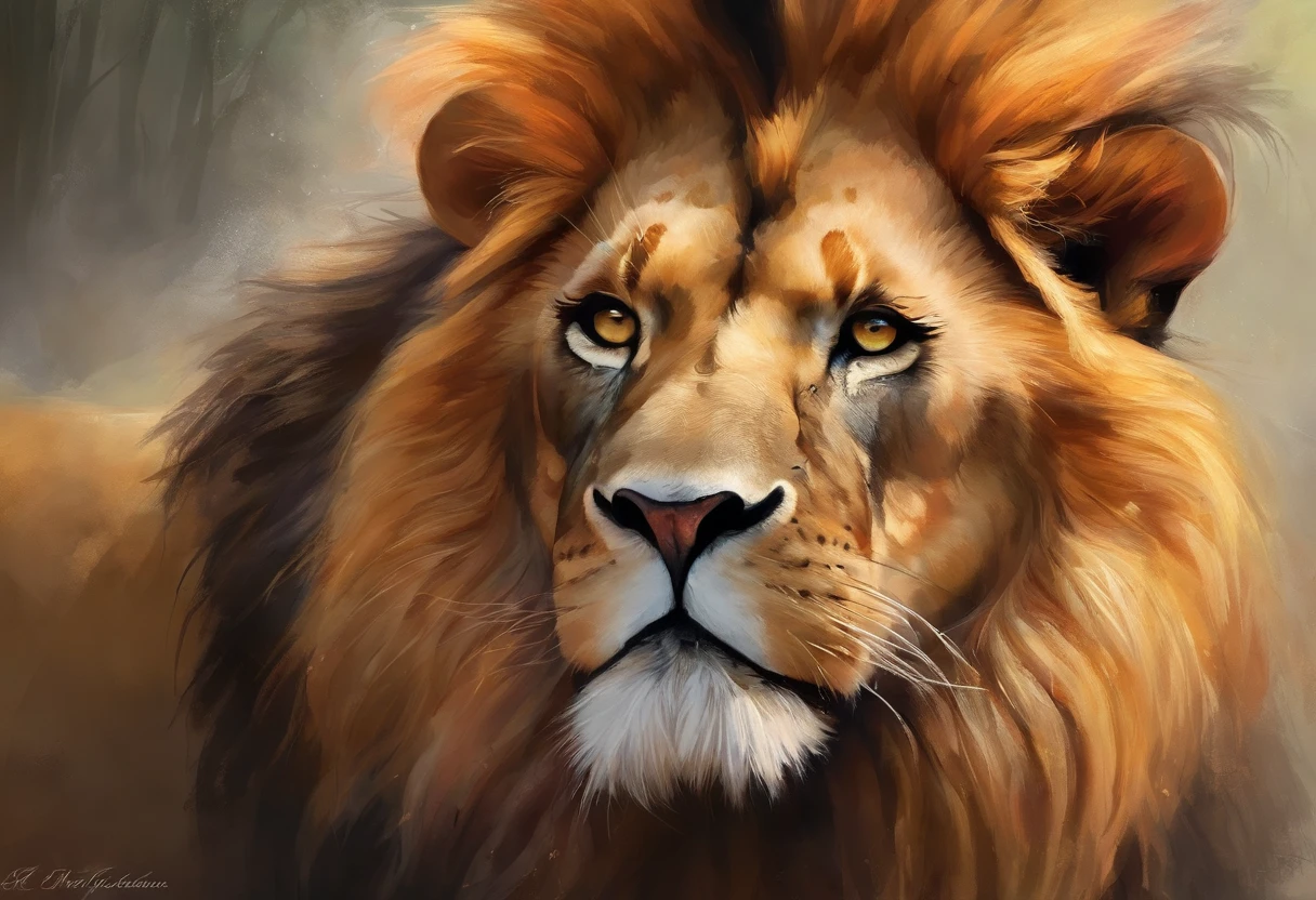 lion character, qualidade de imagem do filme，Disney Animation，Disney animated films，profundidade de campos，Luz alta，luz real，Traching de raias，oc renderizado，hyper-realistic，melhor qualidade，8k，Obras de mestres，super-fino，pelos pubianos detalhados，anatomia correta，sharp focus on eyes，Bokeh，Facial features are carefully described