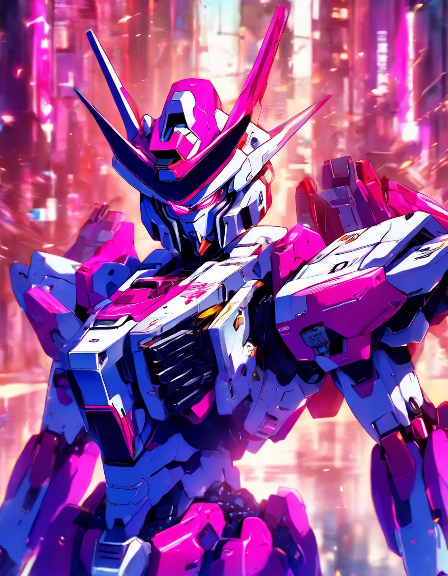 Drawings of a robot with a gun and a gun, Streamlined pink armor, modern mecha anime, cool mecha style, female mecha, Gundam armor, Mobile Suit, anime mech armor, # Mecha, arasaka mech, eva unit-00 in the back, Anime manga robot!! Anime girl, anime large mecha robot, gundam style