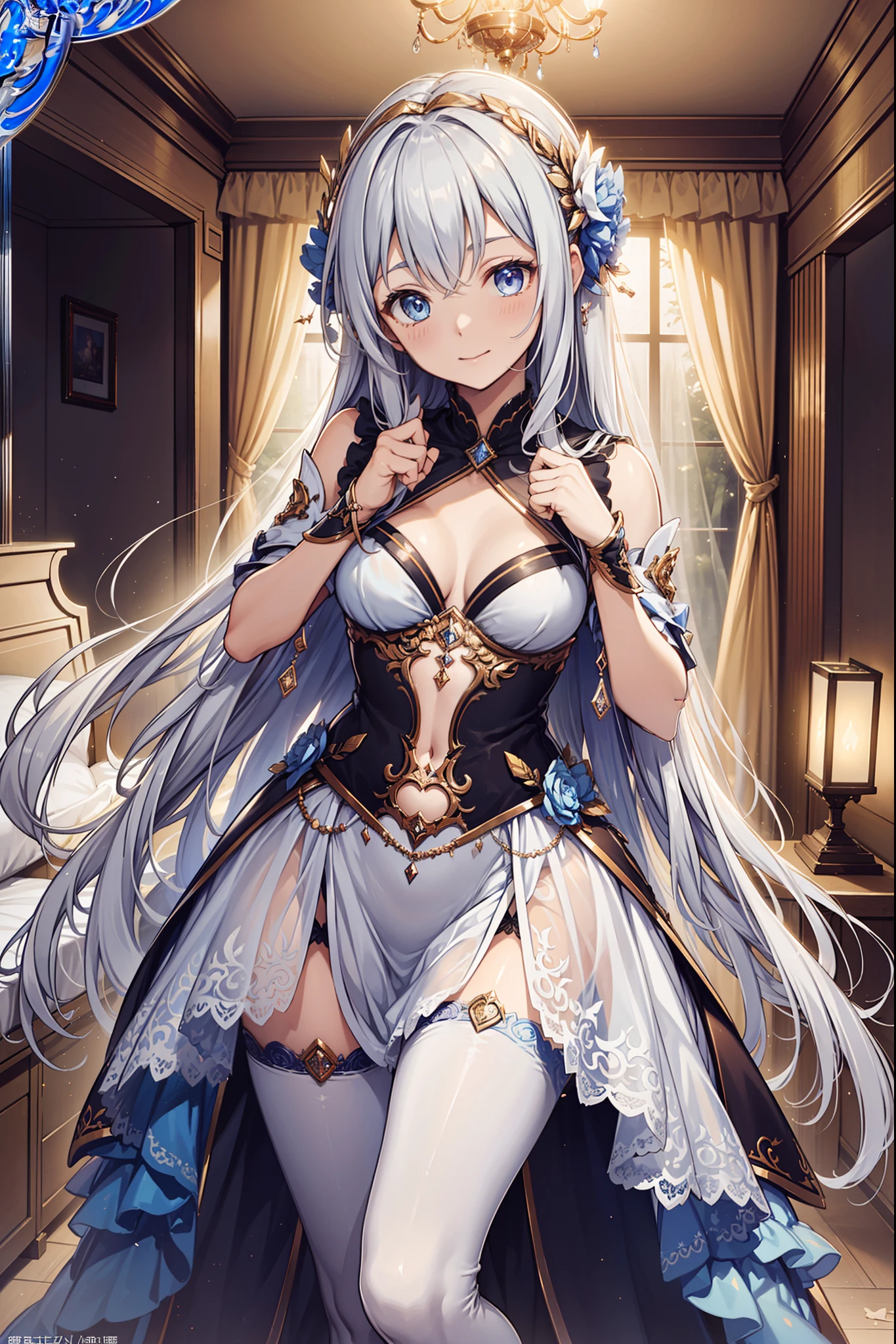  bewitching pose, smile,Open your mouth,embarrassed, cowboy shot, (wedding dress),
(from behind), looking back,
Shining Cathedral,Huge stained glass,Massive Gothic,It&#39;s so shining,Spotlight,sparkle, light particles,(medieval european style),
korwa outfit, 1girl,(超High resolution),High resolution,Sharp focus,(Super detailed,Very detailed),(Very detailed CG unity 8k wallpaper),(((Vibrant colors)))、{best illustration},
肌 tanned, shiny 肌,very shiny 肌,Shiny body,plastic glitter 肌,exaggerated shiny 肌,illuminated 肌))),
Complex eyes,Beautiful fine details,Symmetrical eyes,Big eyes:1.5,Seductive eyes, ((Detailed body)),(Detailed face)), (complete anatomy),
cute,Lewd,erotic,Bold,Camel Toe,Big Tits,glamorous,Tight waist,Long legs,curve,Cleavage,Revealing clothing,show 肌,
long hair,blue eyes,Shiny white hair,Animal Ears,hair ornaments,Perfect Fingers, (Huge hips:1.2),(Huge breasts, Glamour:1.1),