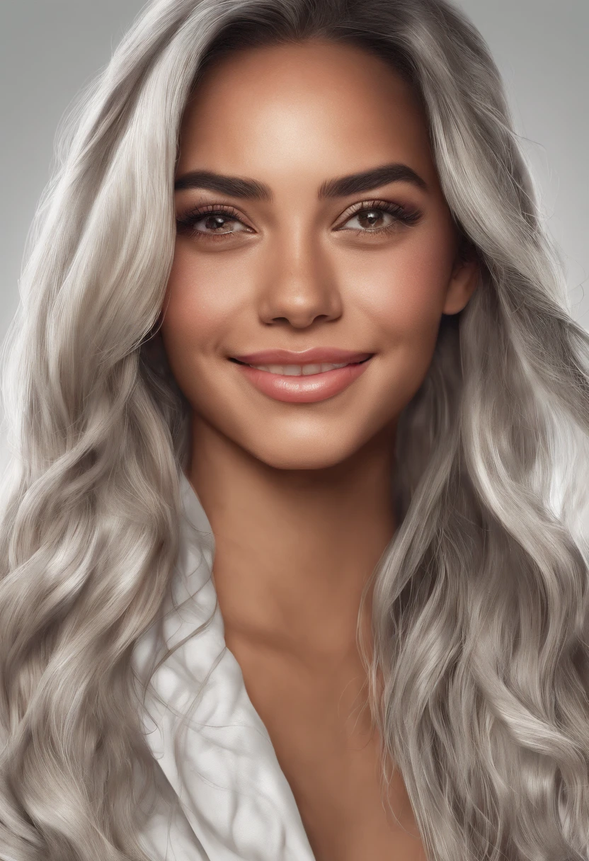 retrato, selfie angle, Face of beautiful girl, pele branca, cabelo liso preto, smile expression, delineado, batom vermelho.