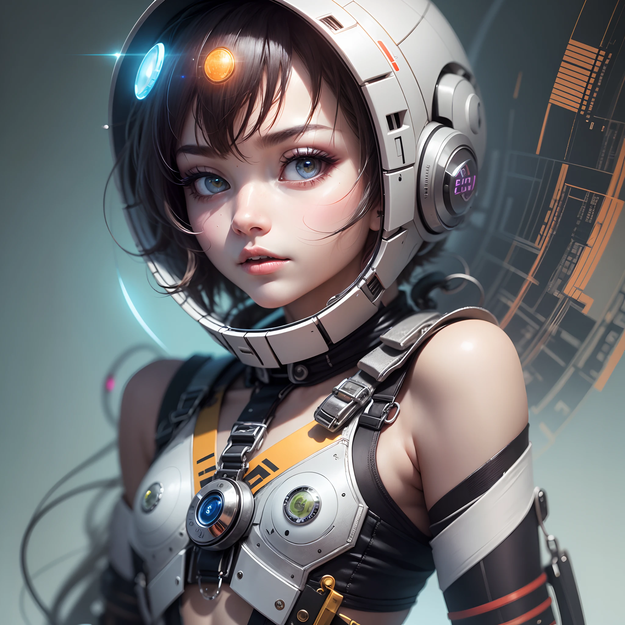 Captivating Translucid cyborg, ar=9:16 --auto --s2
