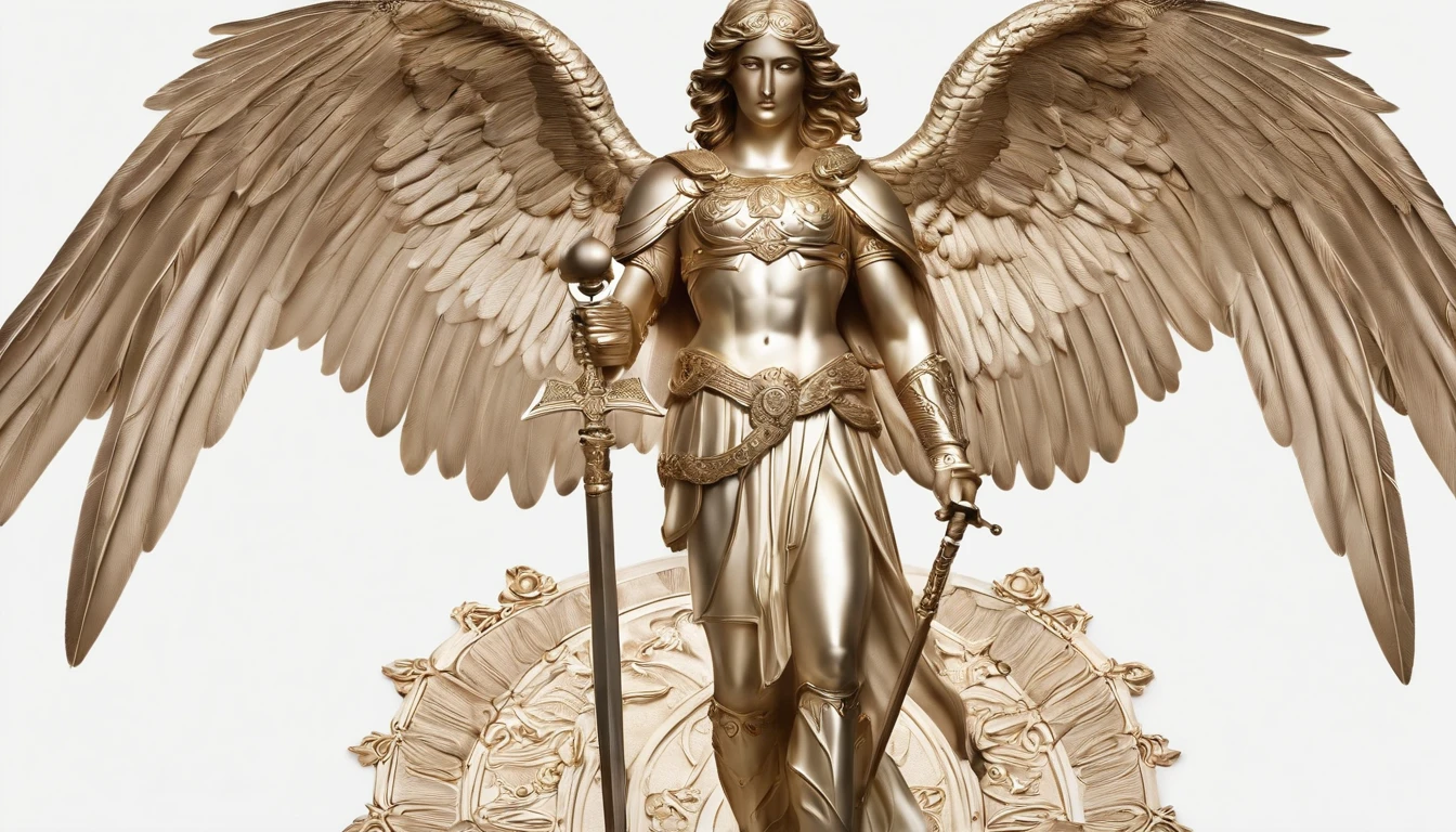 Plano de fundo: Select a background that conveys a divine and heavenly feel. Pode ser uma nuvem branca com um toque sutis de luz dourada irradiando ao redor.
Archangel St. Michael: Draw a detailed depiction of Archangel St. Michael in a majestic and protective posture. Ele pode ser mostrado segurando uma espada divina e um escudo, symbolizing your ability to banish negative forces.
Asas: Draw the sturdy and powerful wings of Archangel St. Michael, majestically and symmetrically extended. Feathers can be depicted in crisp and bright detail.
Armadura: Dress up Archangel St. Michael in shining and imposing armor, que expresse seu status como um poderoso guerreiro divino. Use detalhes ornamentados e metais dourados para enfatizar seu aspecto.
face expression: Draw the serene and determined facial expression of Archangel St. Michael, Conveying confidence, Protection and courage.
Be sure to create the prompt in a high resolution, como 1920x1080 pixels, to make sure it looks crisp and attractive as a YouTube thumbnail.