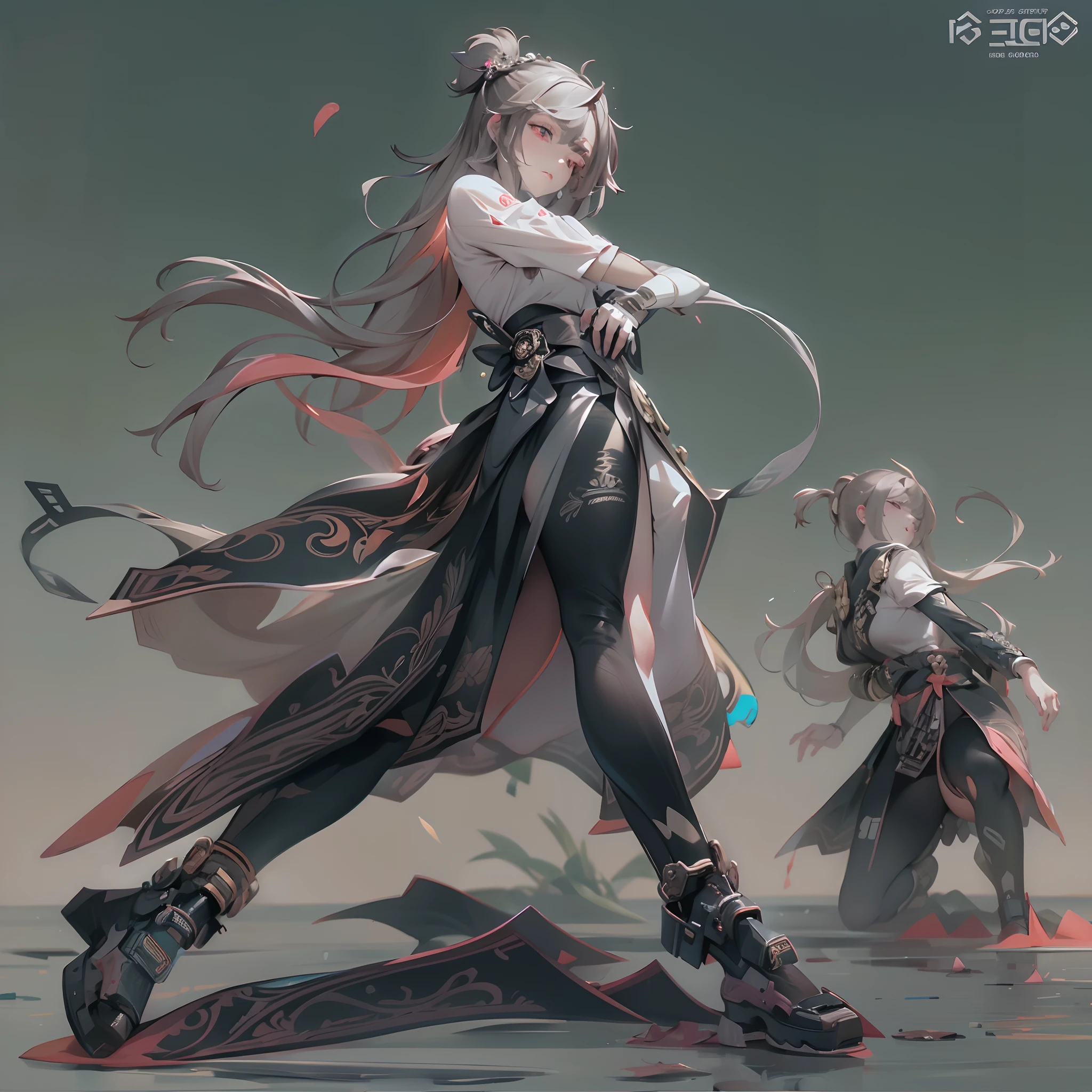 《《《Countless Action Poses》》》Solo Shot、single、soio《《《Full body》》》With very intense action