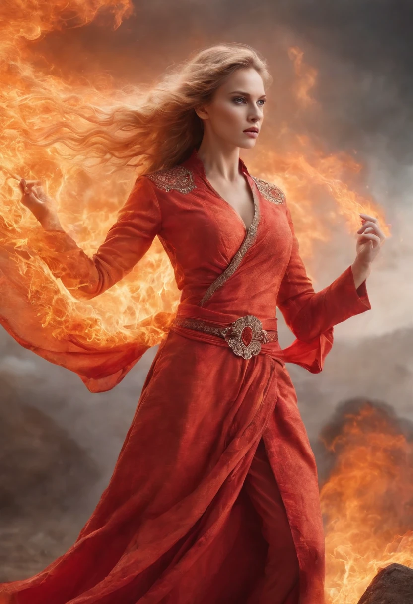 The woman, Personify the storm, temper, Fiery anger and beauty, reminiscent of the power of natural elements,, Full of indomitable energy and passion. The appearance of such a woman is expressive and attractive, Have impressive facial features, Exciting look and silhouette, You can feel the energy and elegance.

Her hair, Like a flame, May be thick and hot, Flashing to a bright fire shade. Her eyes, Full of passion and power, May reflect anger and determination. A strong and flexible figure may also stand out, Symbolizes her inner strength and energy.

Such women's clothes are bright and provocative, Reflects her passion and charm. She may prefer saturated colors, red, etc., Orange or yellow, Reflects her fiery nature. Accessories can be stylish and bright, Highlight her personality and energy.