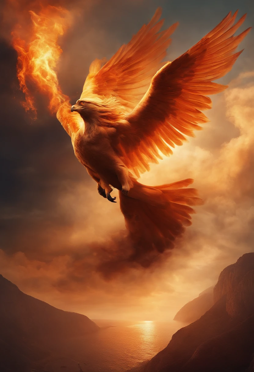 Greek, Icarus, fire, hair like smoke