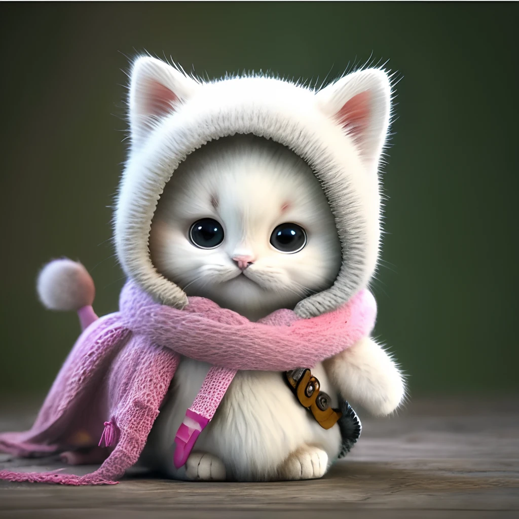 Kittens、Real kei、Hairy、Cat in clothes、teak、a whole body、non-human、