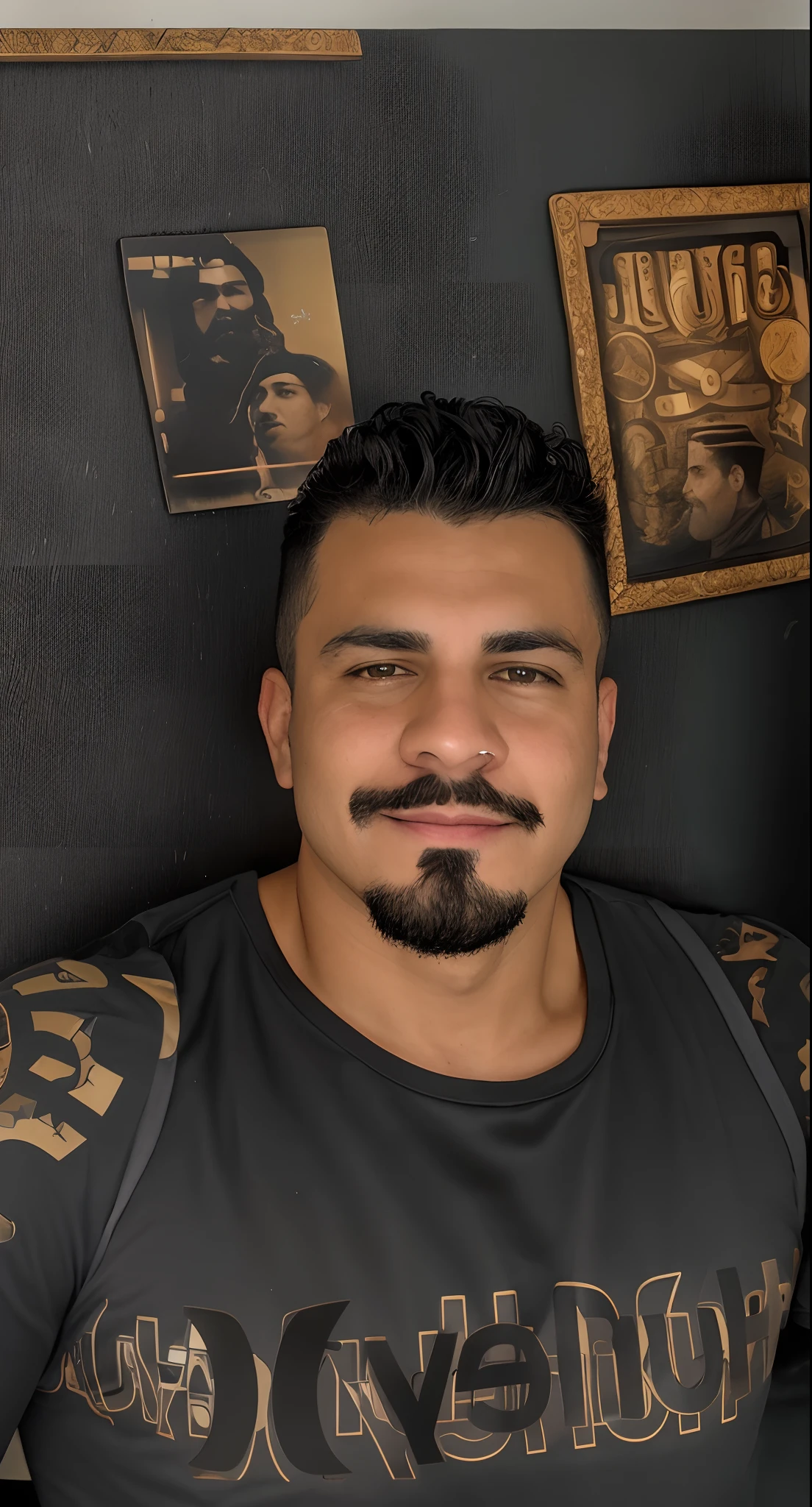 There's a man with a mustache and a beard in a black shirt, imagem de perfil, andres rios, taken in the early 2020s, 3 2 anos, 2 9 anos, 2 8 anos, 2 7 anos, foto de perfil headshot, Cristiano Orrillo, mexicano, cerca de 3 5 anos, zigor samaniego