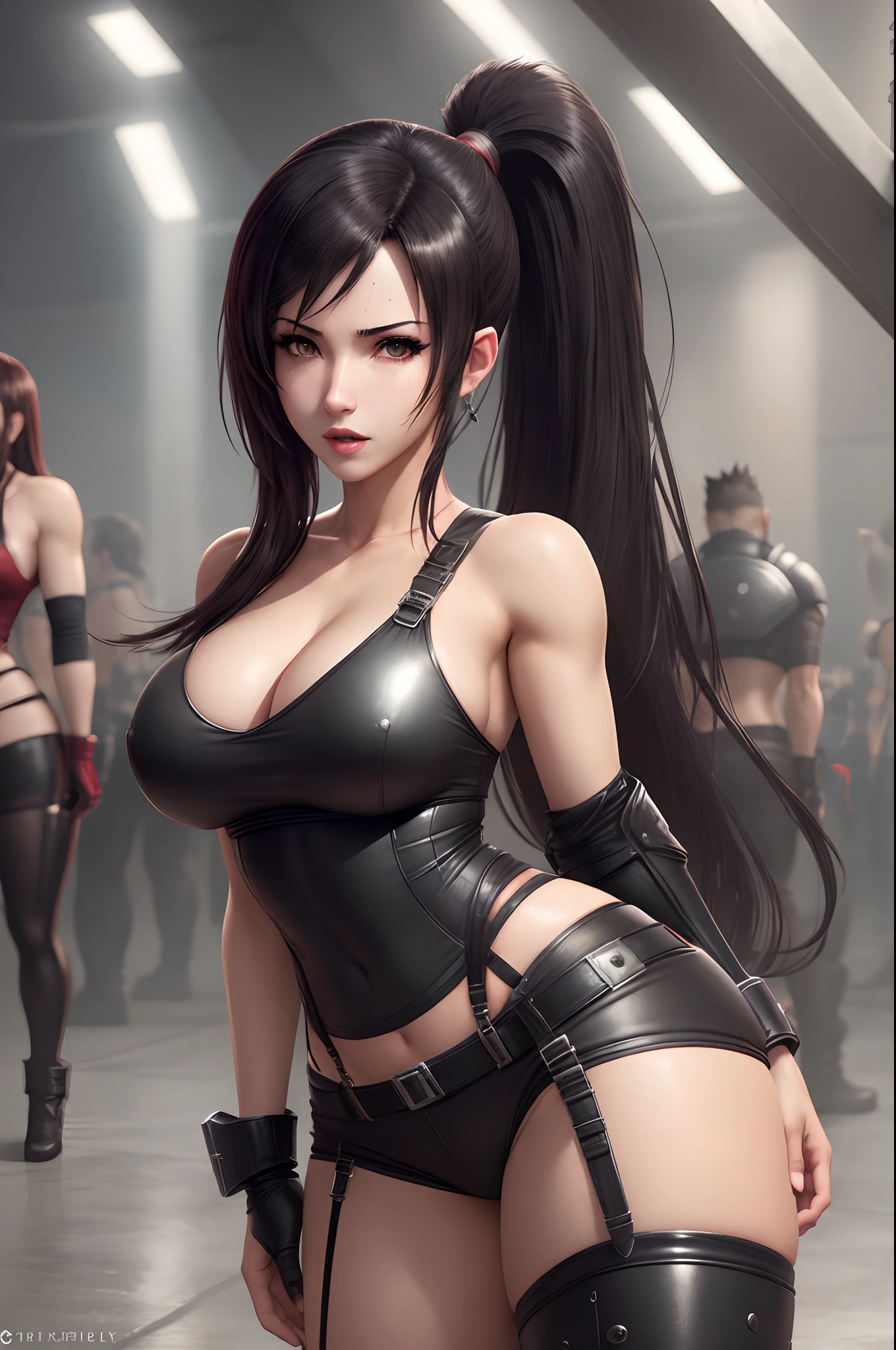 beauty, sexy , tifa form final fantasy 7 remake