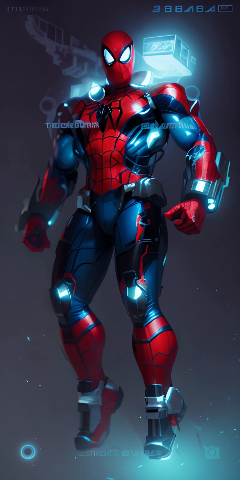 Spider Man, futurestic background