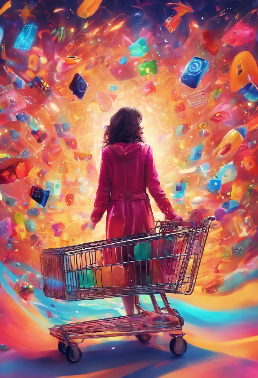 (Best quality,A high resolution,4K),(E-commerce homepage poster),(Background with:In the daytime,Household electrical appliances,Supermarket),Look up,(lots of people,People are shopping on a shopping spree),Run,mtu,a old man,Gamine,woman,(shopping cart:1.2),(Discount banner),Stylish design,Fashionab,Luxury appliances,Modern technology,,Colorful,,comfortable atmosphere,Warm colors,Attractive lighting,Online shopping experience