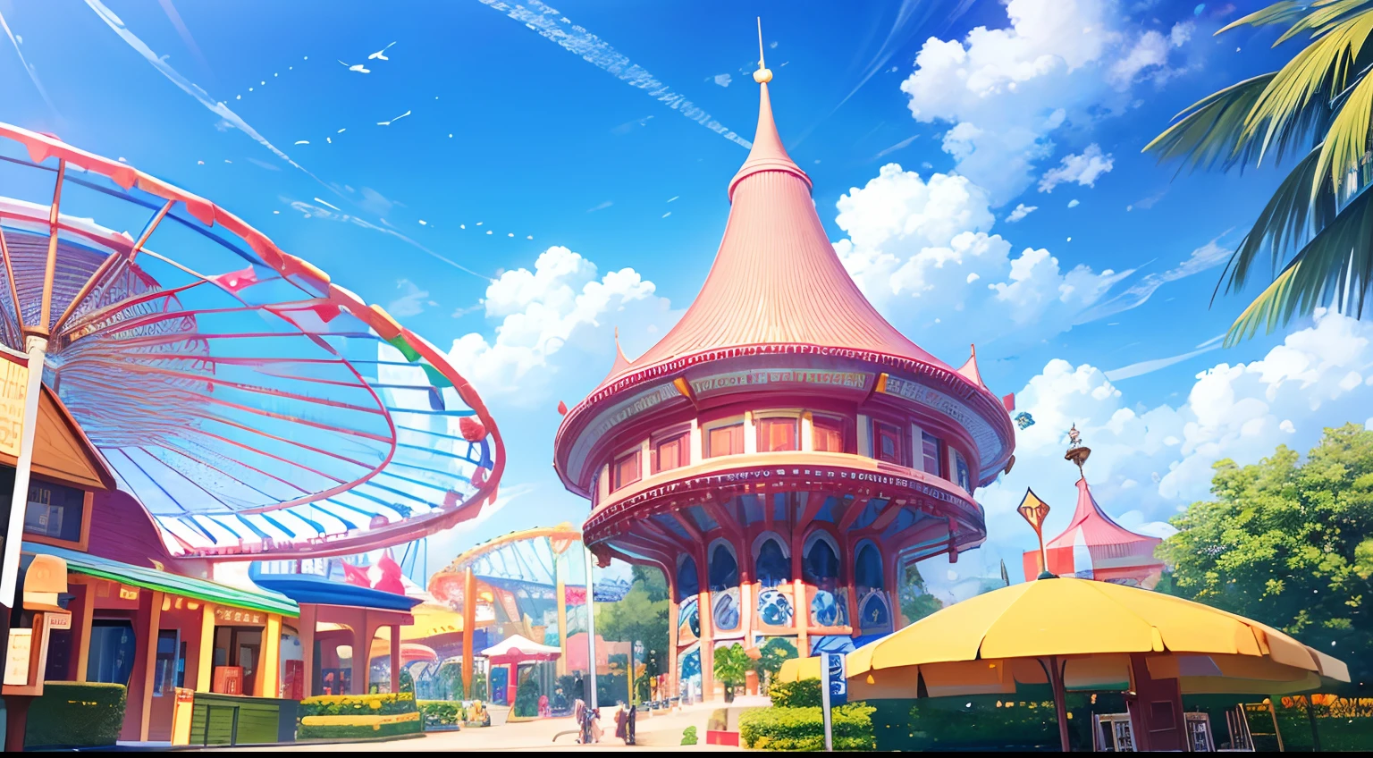 ((masterpiece, best quality)), Amusement park