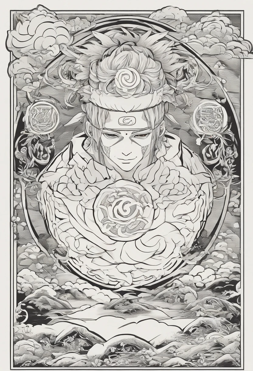 Naruto Uzumaki, colored, manga style,charismatic and determined expression, headband with the Konoha symbol, Capture an image of Naruto showcasing his culinary skills while wearing a striking ensemble of jewelry, including rings, necklaces, and other accessories. Highlight his unique blend of culinary expertise and personal style, intense fighting scene, dynamic action, powerful rasengan, dramatic lighting, vivid colors, detailed background, rugged mountains. (best quality, 4k, highres), [realistic], matte finish, bold lines, comic book style, vibrant color palette.