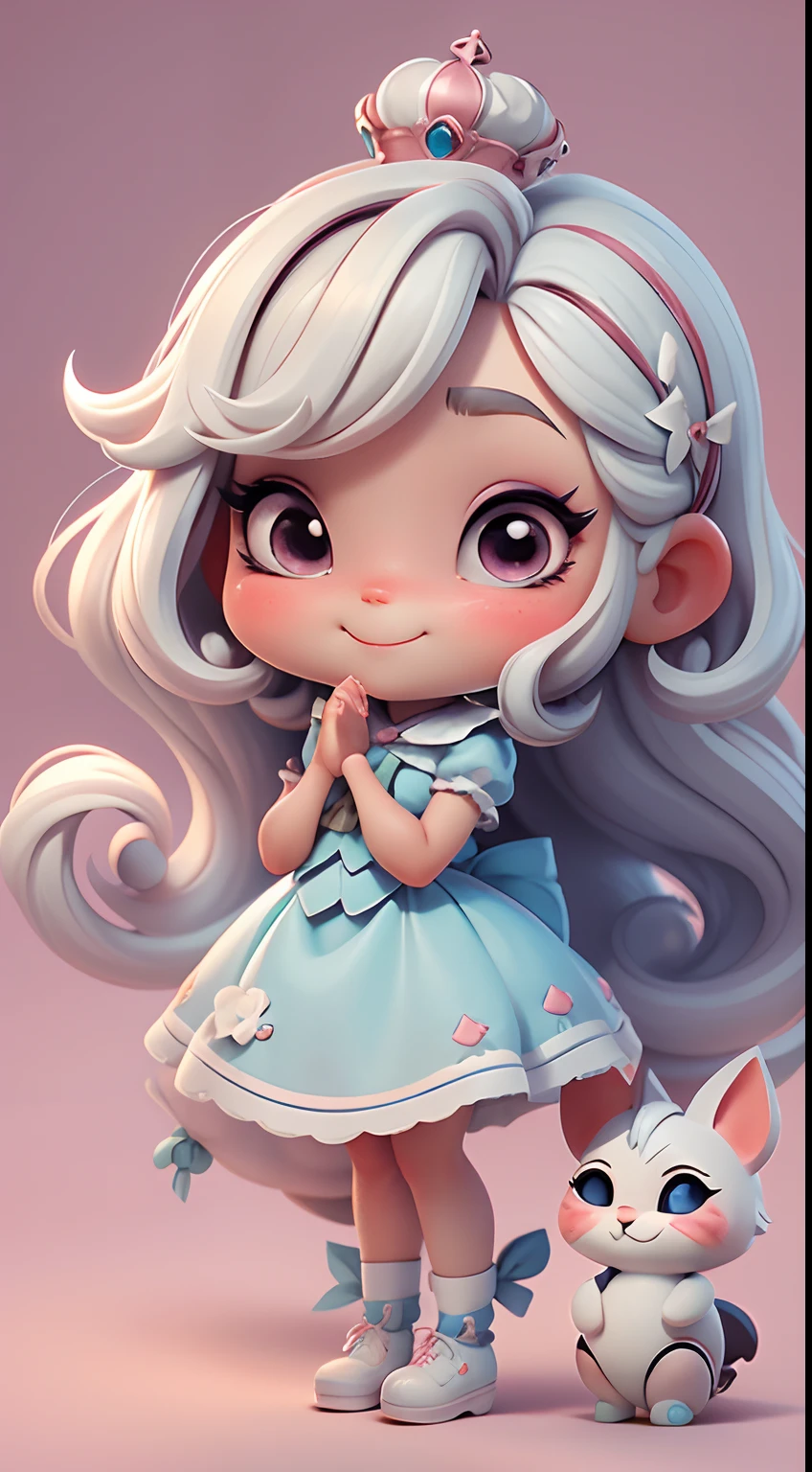Create an 8K version of Alice's baby loli character.
Boneca Chibi Alice: Deve ficar charmoso e bonito, Preserve the iconic elements of the original character. Alice Chibi deve ter um rosto redondo com grande, olhos brilhantes, long eyelashes and rosy cheeks. Seu cabelo deve ser curto e tons brilhantes de castanho claro ou claro.
Vestido bonito: Vestir Alice chibi em um Vestido bonito e elegante em tons de vermelho ou branco. O vestido pode ter babados, renda & detalhes, referring to the theme of Wonderland. Add loops or ribbons, Para dar um toque de delicadeza.
avental & Arco: Adicione um avental branco sobre o vestido de Alice Chibi, It is tied at the waist with a thin bow. O avental pode ter pequenos detalhes, como bolsos ou bordados finos.
Meias e sapatos bonitos: Complete o look chibi de Alice com meias listradas azuis e brancas ou detalhes divertidos. standingn, Coloque sapatos de boneca bonitos, com gravatas ou fivelas.
Magic Accessories: Add charming accessories to Alice's chibi, like a bow in the hair or a tiara with Wonderland details. You can also get your hands on beautiful themed accessories.
Certifique-se de adicionar sombras, texturas e detalhes nos cabelos, Alice Chibi's clothes and accessories, to make it even more charming and charming. Give him a smiling expression and a sweet smile on his face, olhos fechados, orando, Capturing the essence of the character in a subtle and charming way.