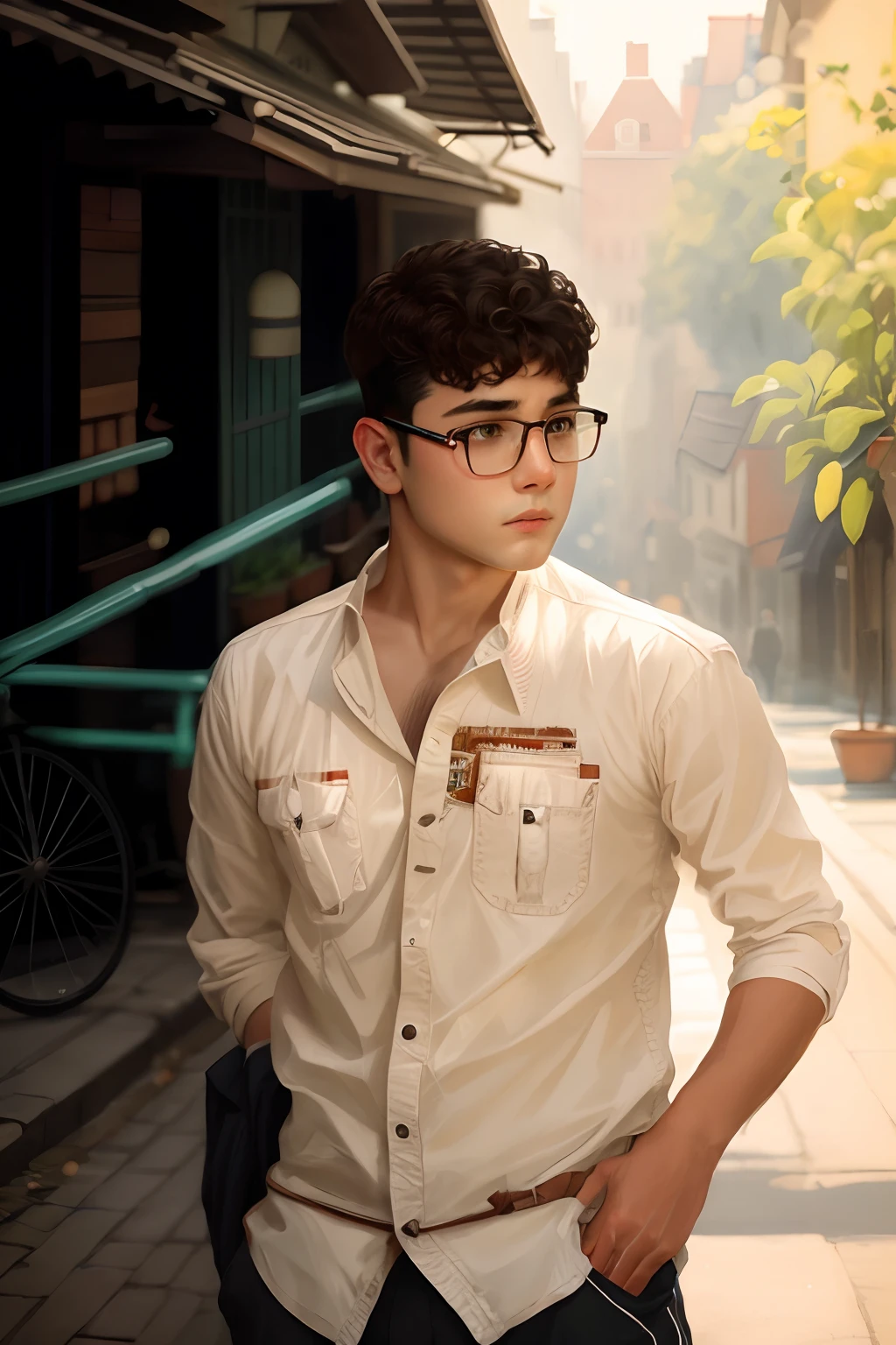 Boy with cat, background realistic, face 8k ultra , high quality hd