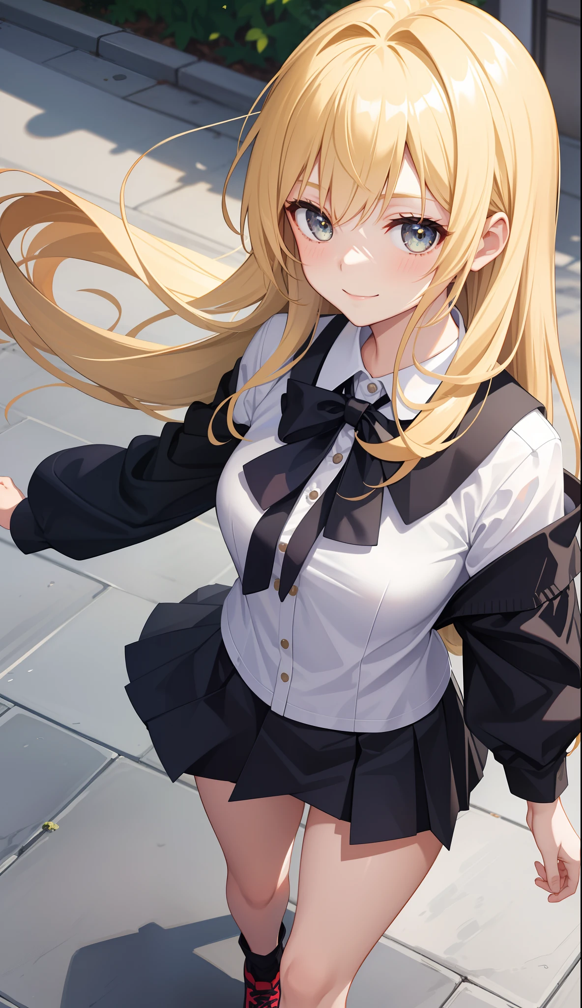 ((masterpiece, Highest quality, High resolution, 超High resolution, Pixel Perfect, Written boundary depth, 4K, RTTX 10.0, Human Development Report))), 1 girl, single, alone, beauty、View the whole body、((blue eyes, Beautiful eyelashes, Realistic eyes)), ((Detailed face, blush:1.2)), ((Smooth texture:0.75, Vibrant质感:0.65, Vibrant:1.1, Anime CG style)), ph_string, sawamura spencer string, One girl, Blonde, blue eyes, , Twin tails, alone, tooth, Long Hair, Open your mouth, Hair Ribbon, locker, Anime Coloring, Parody, Seraphim, blush, Upper Body, bangs, Sweater vest, Black Ribbon,Medium chest, mini skirt,Perfect body, ((black tights)), smile, attractive way to sit, (The wind blows my hair，Expose your breasts、black tights) , It snows heavily at night、(((Showing panties:1.3)))、M-shaped legs:1.8、nswf