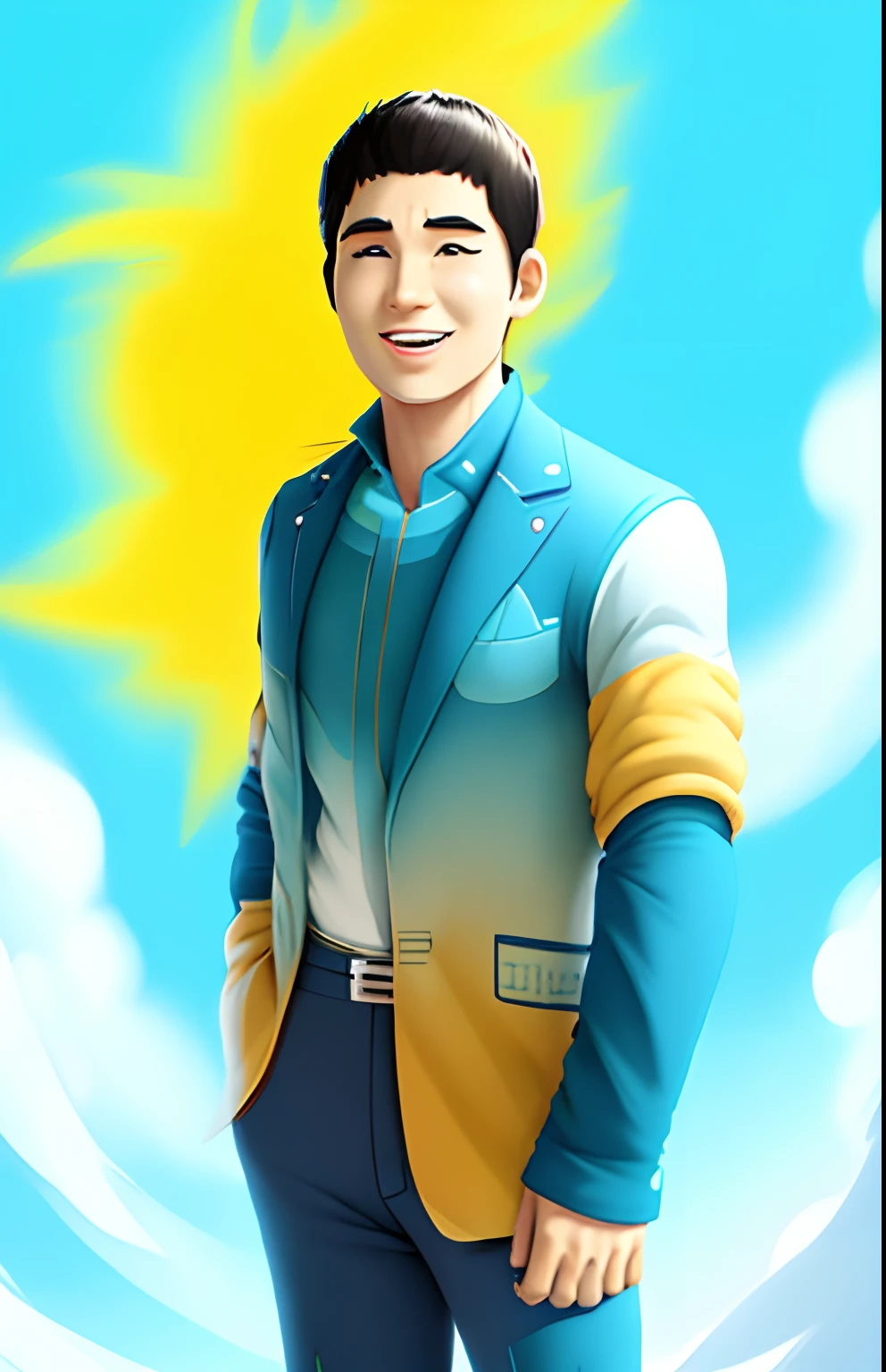 Cartoon avatar，Sunny and lively