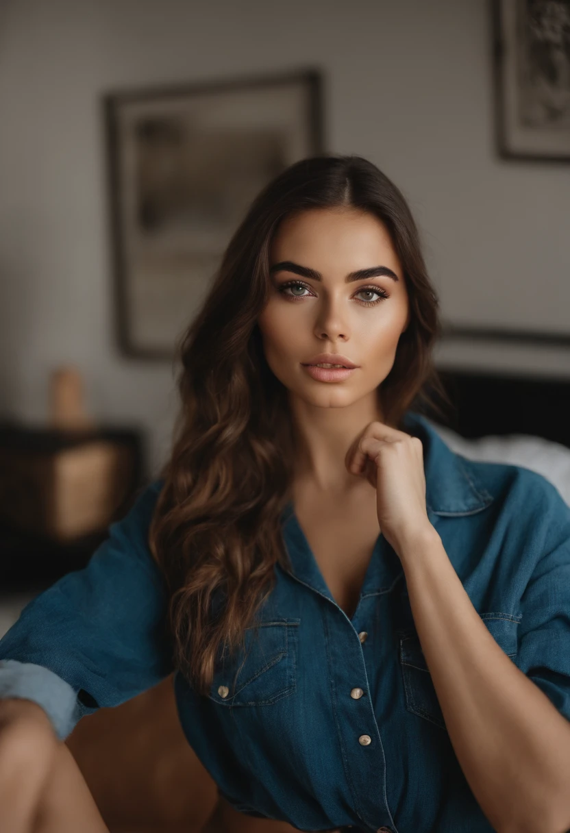 Mujer con camiseta sin mangas y bragas a juego, Chica sexy con ojos azules, Retrato Sophie Mudd, Retrato de Corinna Kopf, cabello rubio y ojos grandes, selfie de una mujer joven, Maquillaje OHNE, Maquillaje natural, looks directly at camera, Cara con Artgram, dezentes Maquillaje, Gran foto de cuerpo entero, in the room, senos grandes, rubio, latina, mama expuesta, Fuera de la camisa, tetas fuera, pecho fuera,tetas grandes