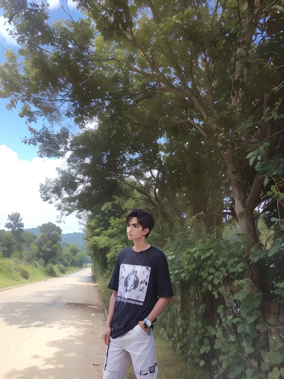 Handsome boy ultra realistic, -4