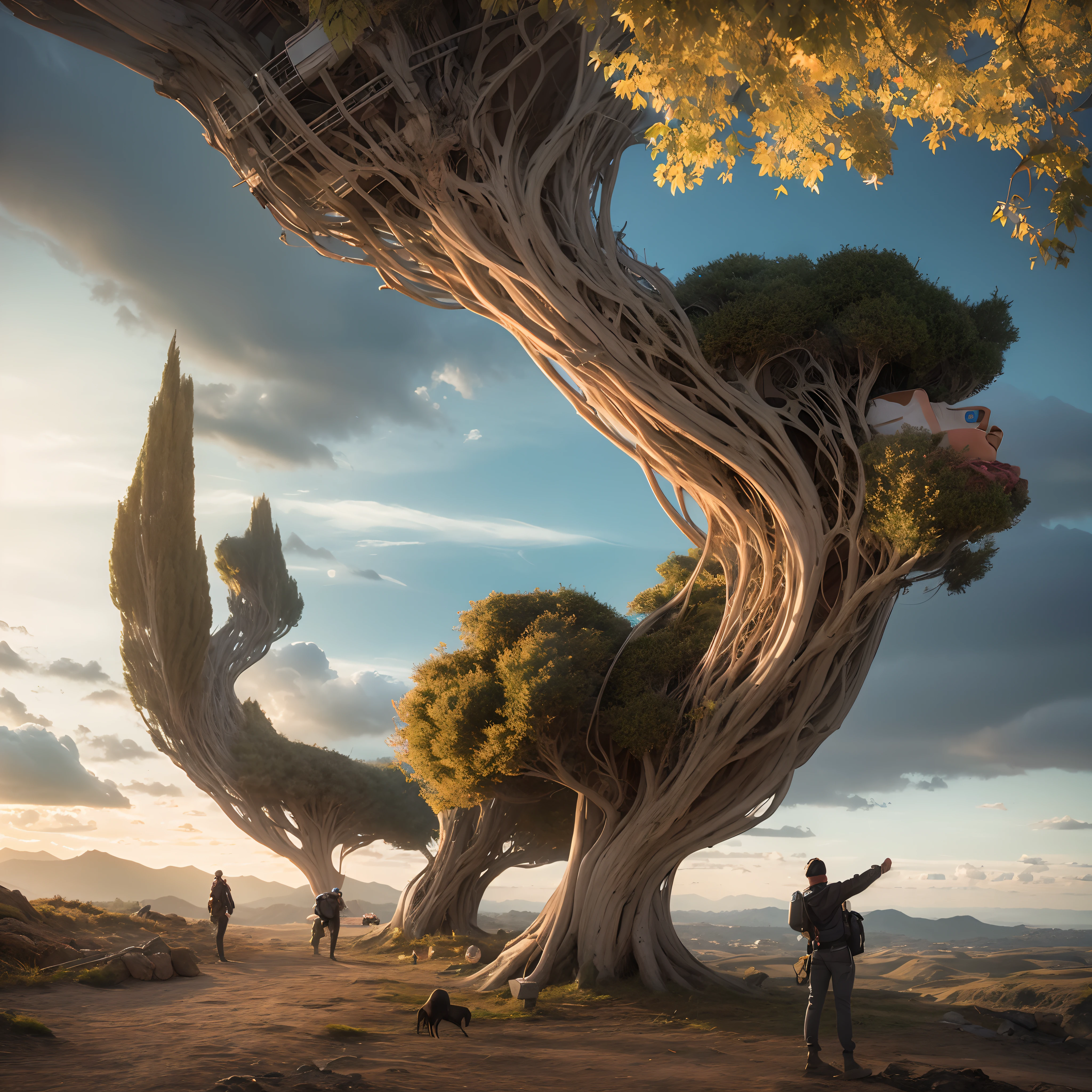 Imagination of 2090year in reality, 4k resolution, realistic,