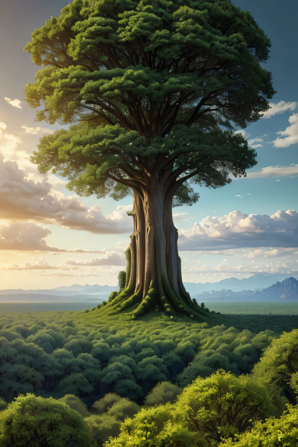 16 K, Massive details, ((intricate-detail))) Vast sky,A lot of trees entangled in the trunk々Field of,Amazing skies,Level 15,rocky surface, (Photorealistic), Art Book (((Claude Rolland))), j.r. Tolkien type [Sharp Focus], (nffsw), (8K), (gigapixel), (masutepiece)